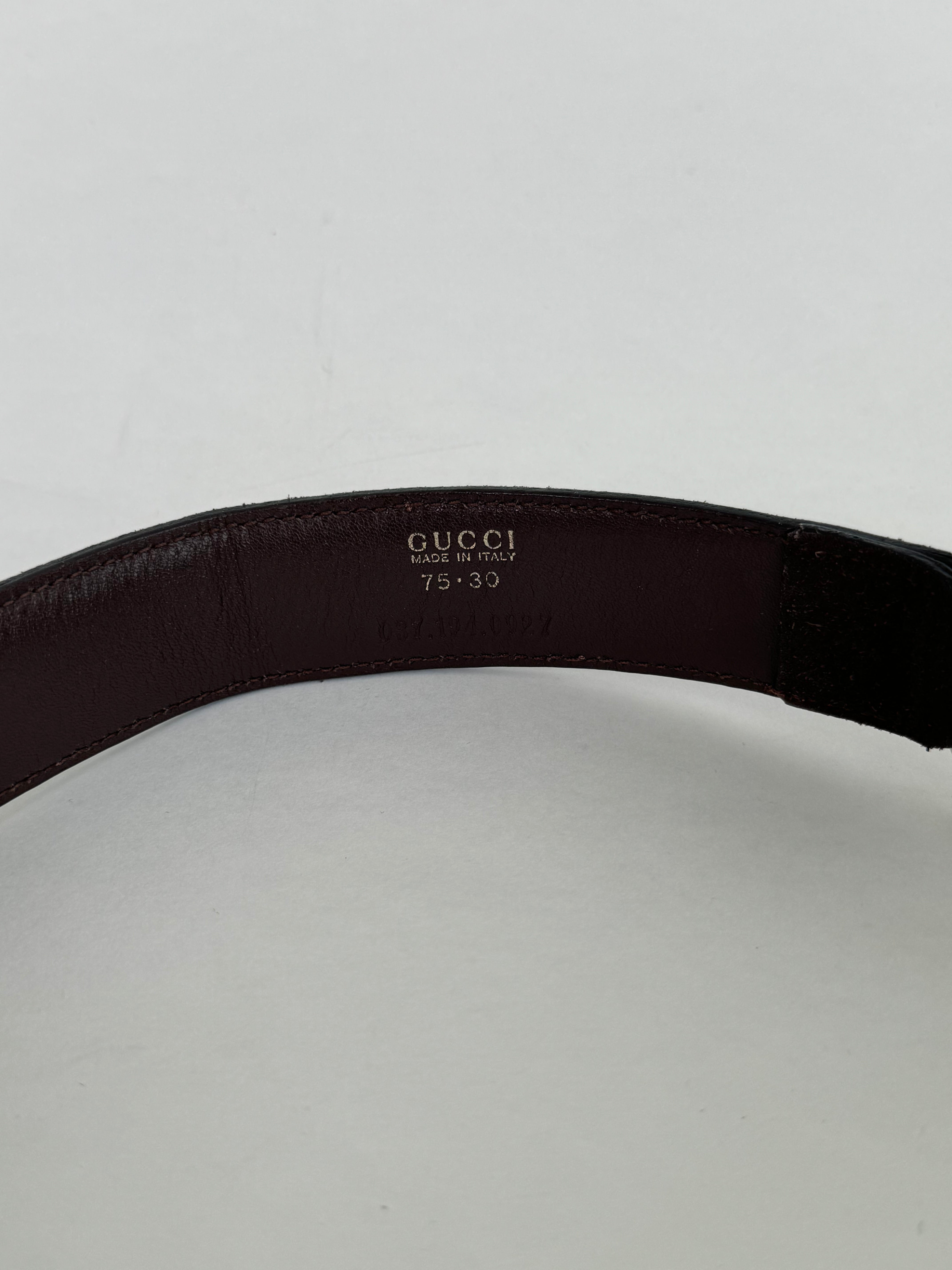 Gucci Tom Ford Horsebit Belt Brown Suede Small