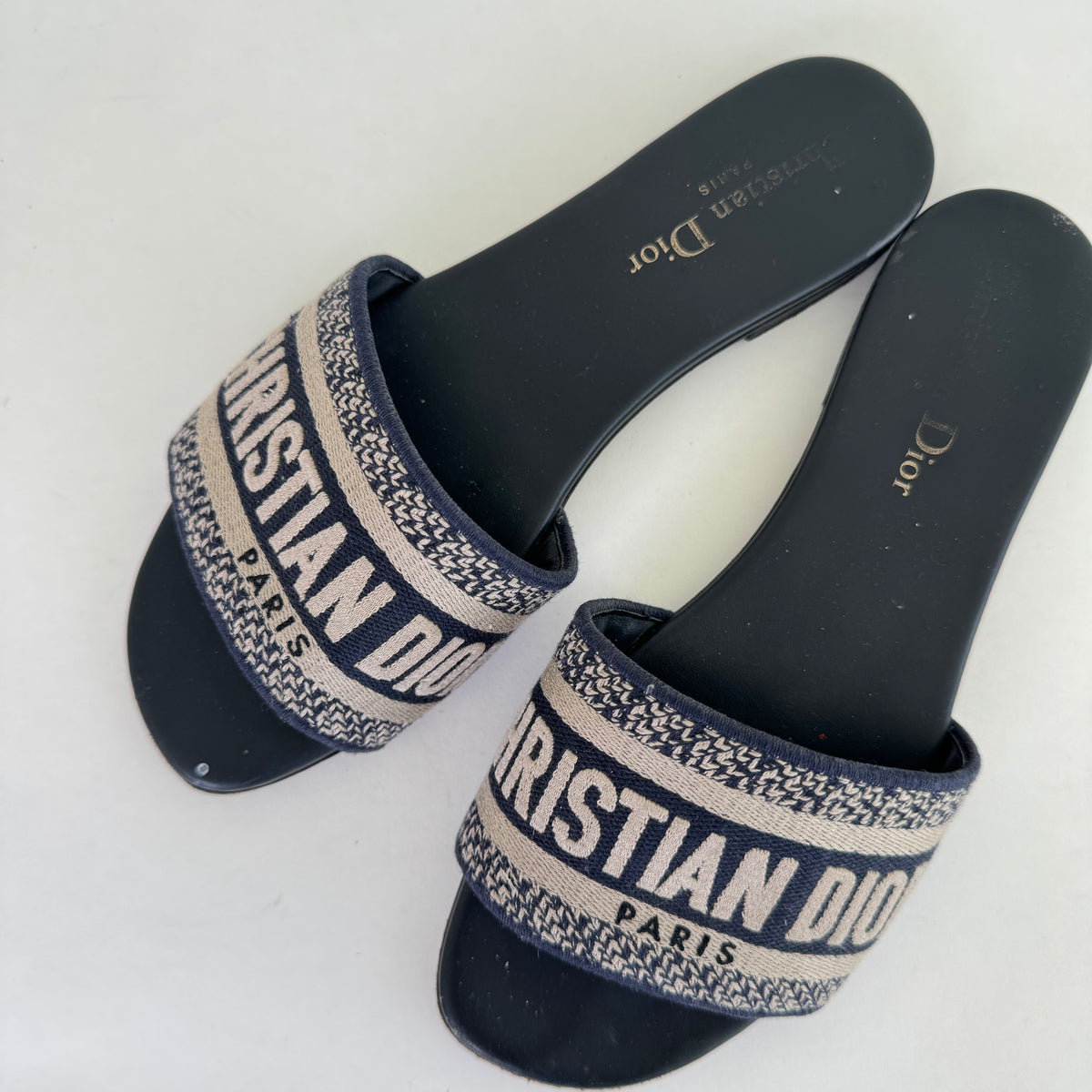 美品 Christian Dior エスパドリーユ Dロゴ サンダル 36 【公式 美品 Christian Dior エスパドリーユ Dロゴ サンダル 36 【公式