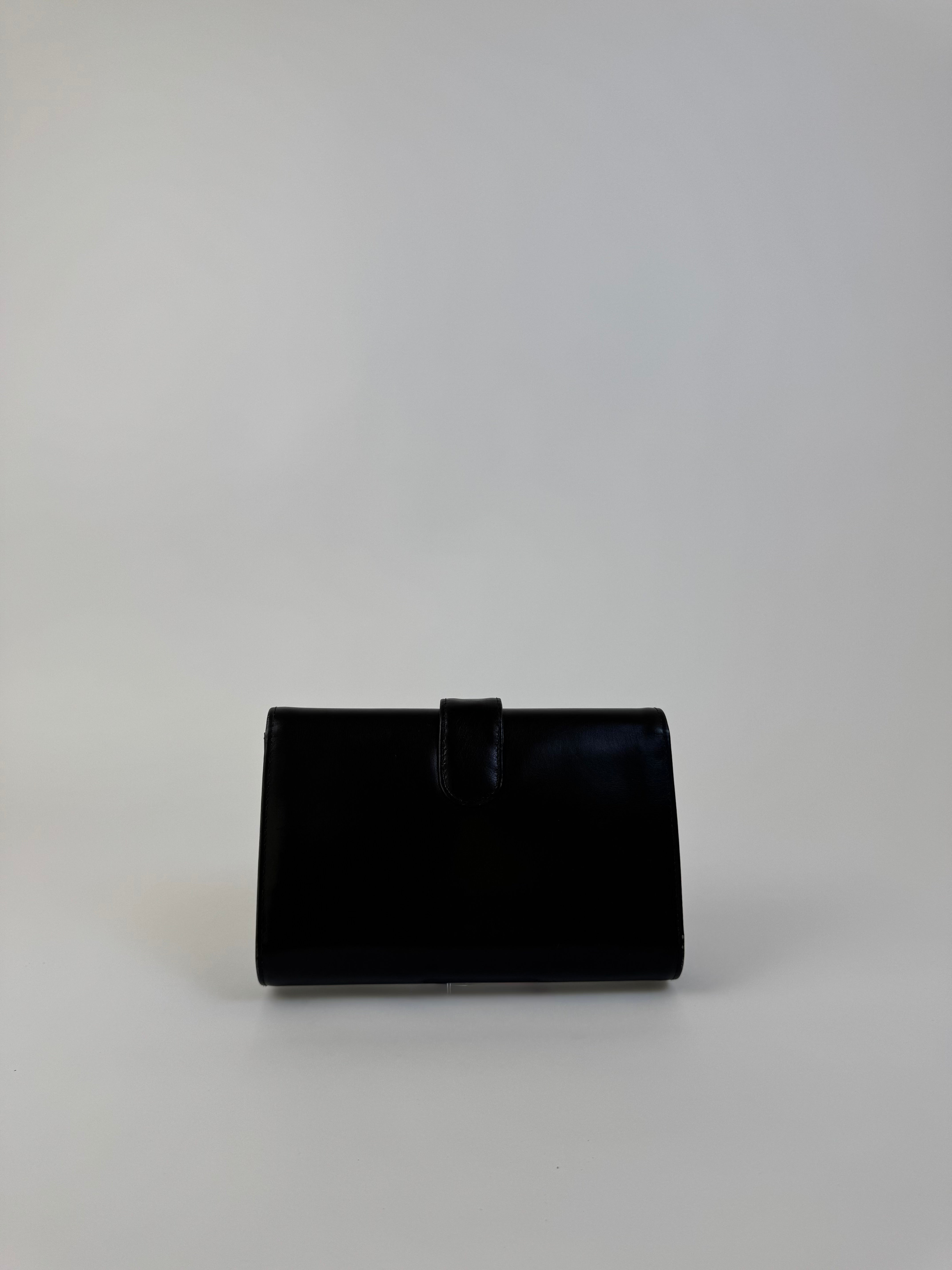 Gucci Vintage Black Leather Clutch