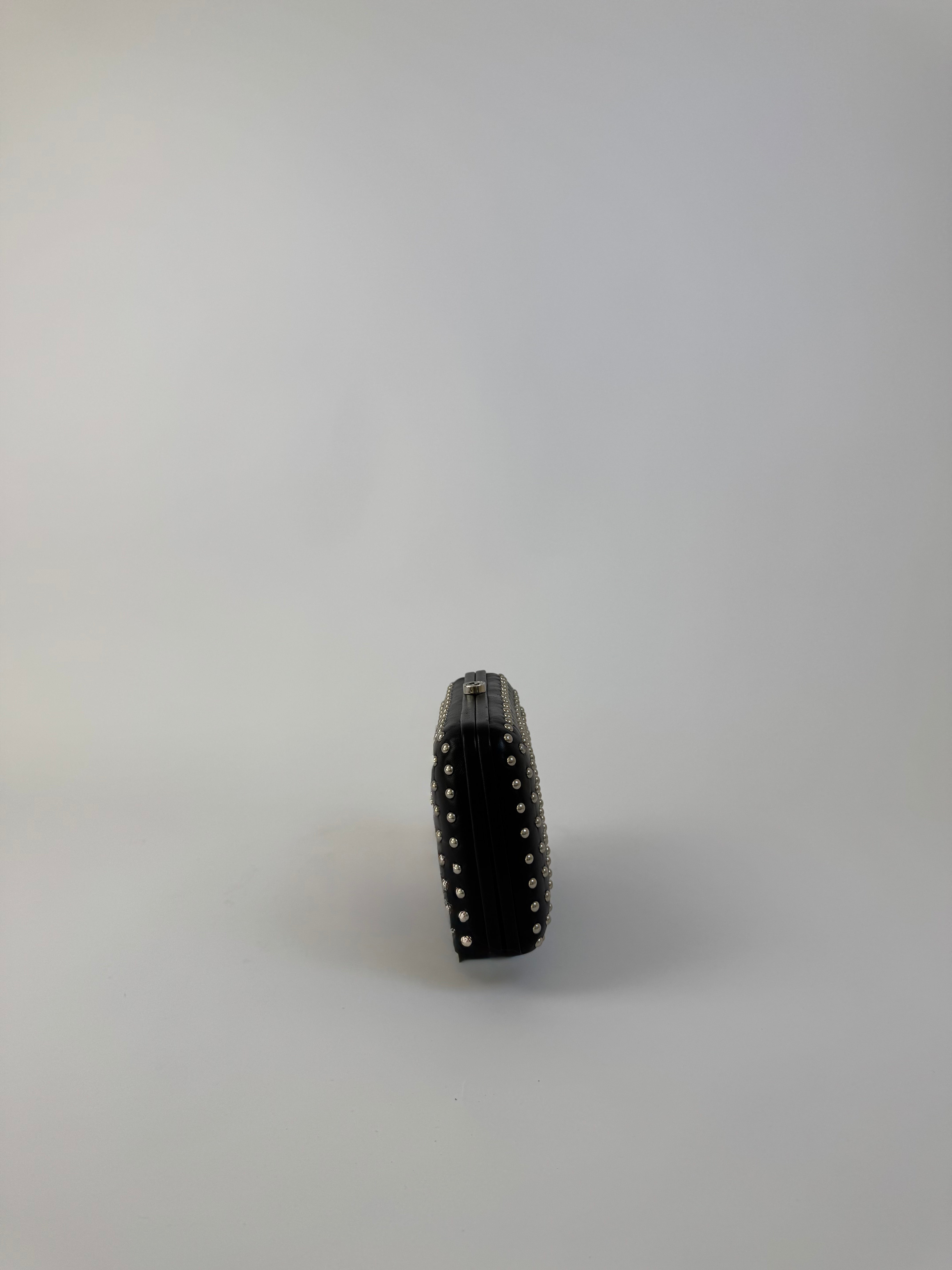 Gucci Leather Studded Clutch
