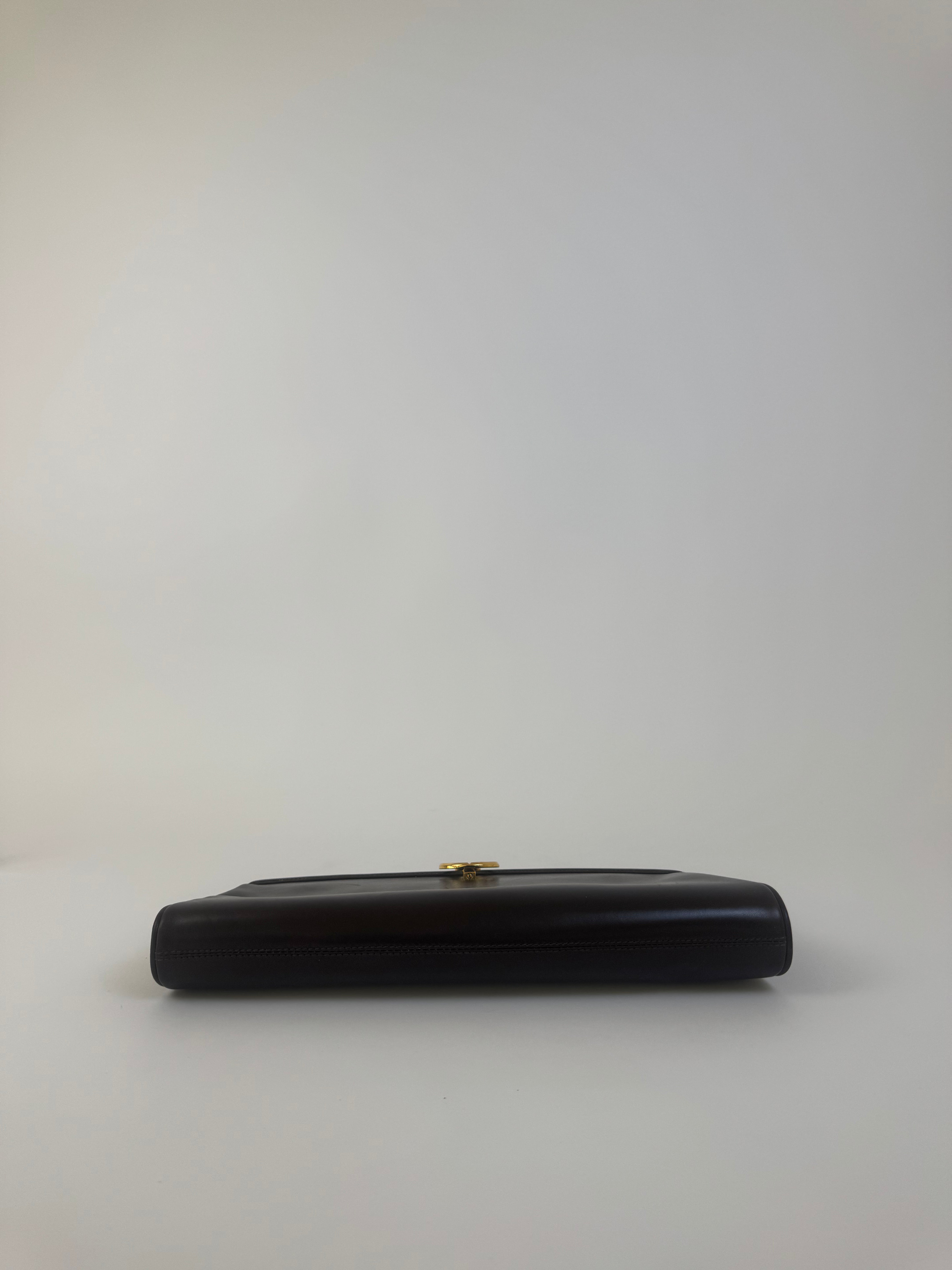 Gucci Vintage Brown Leather Clutch