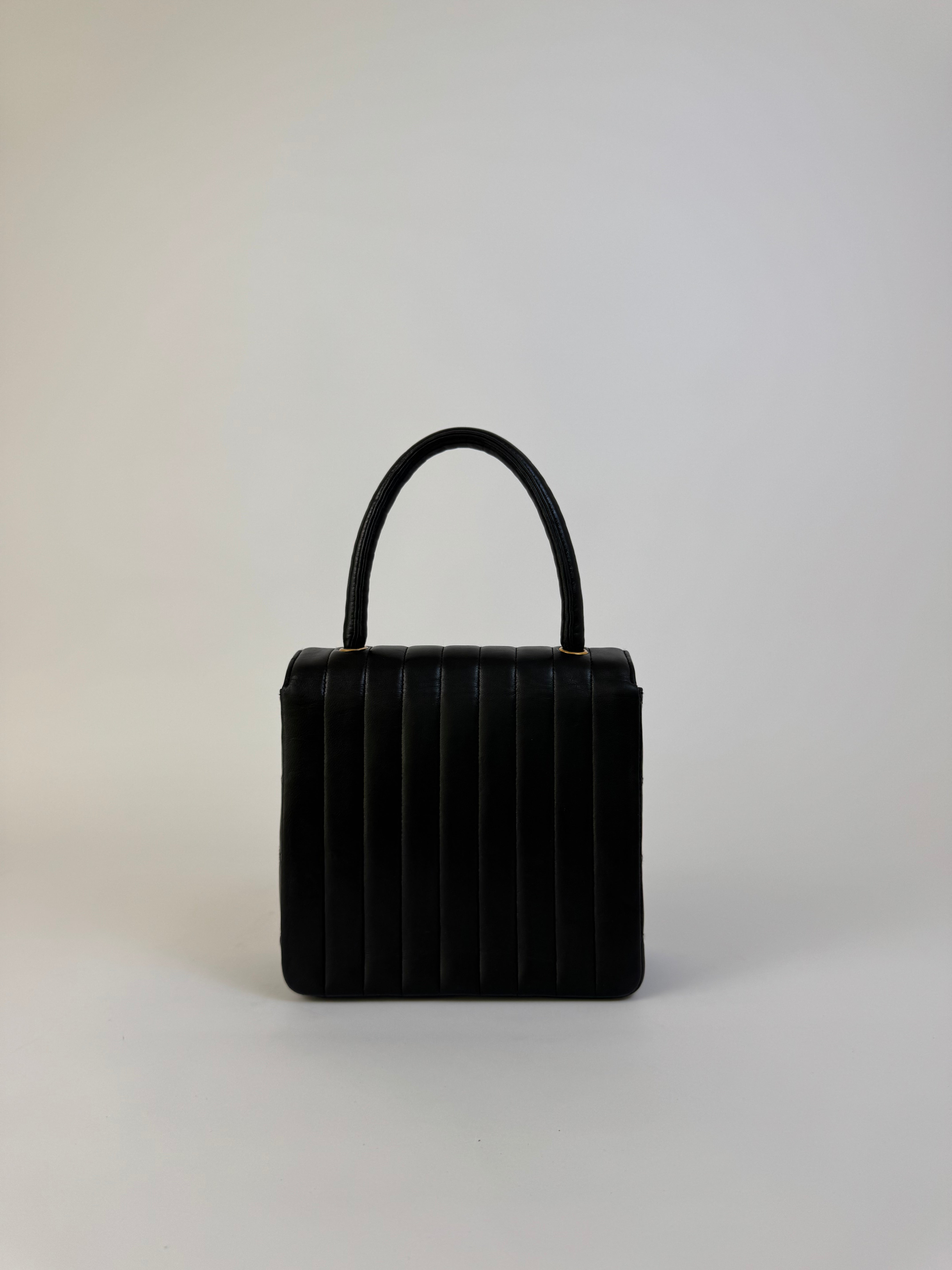 Chanel Lambskin Top Handle Bag