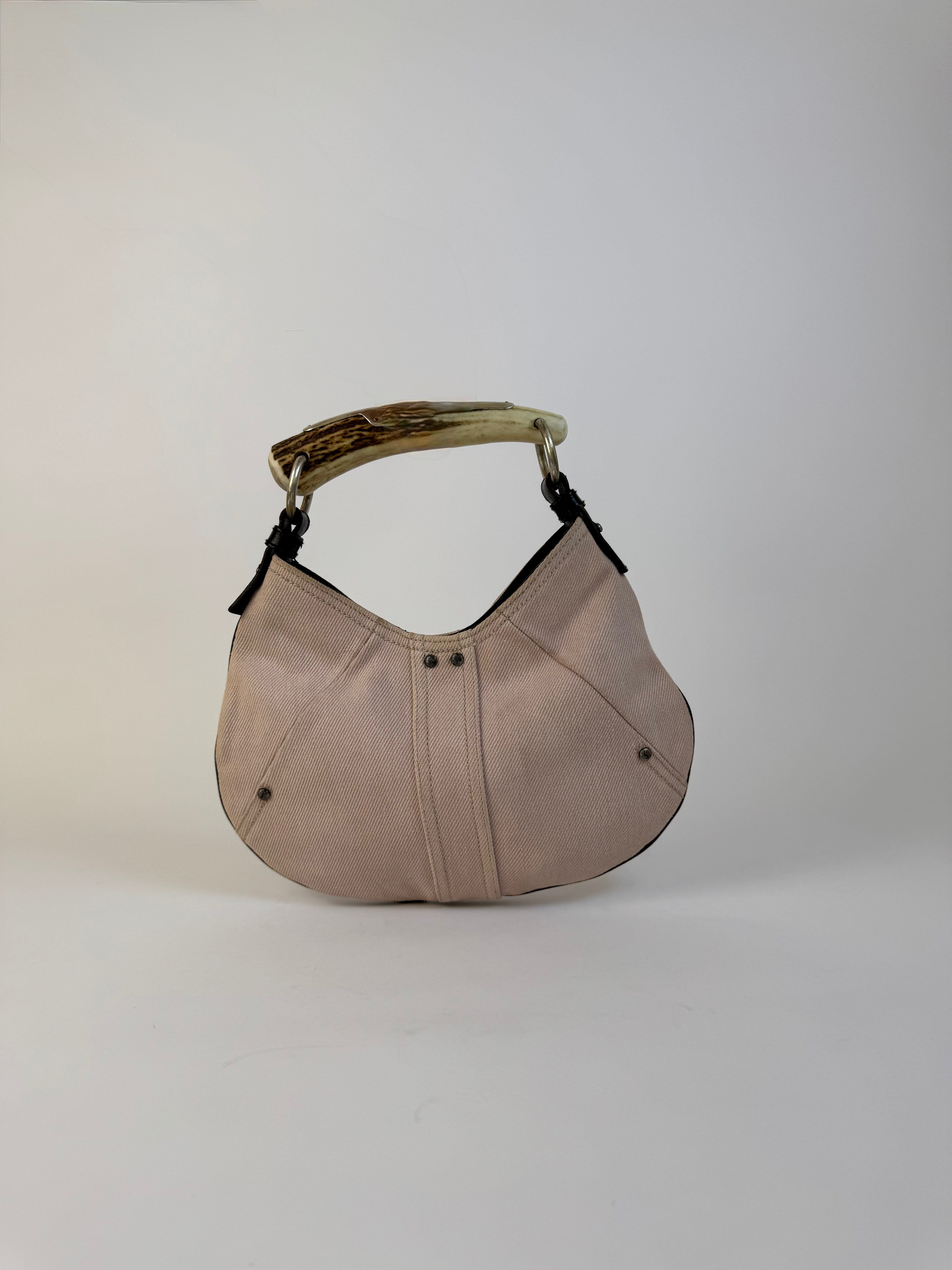 YSL Tom Ford Pink Denim Mombasa Hobo Bag