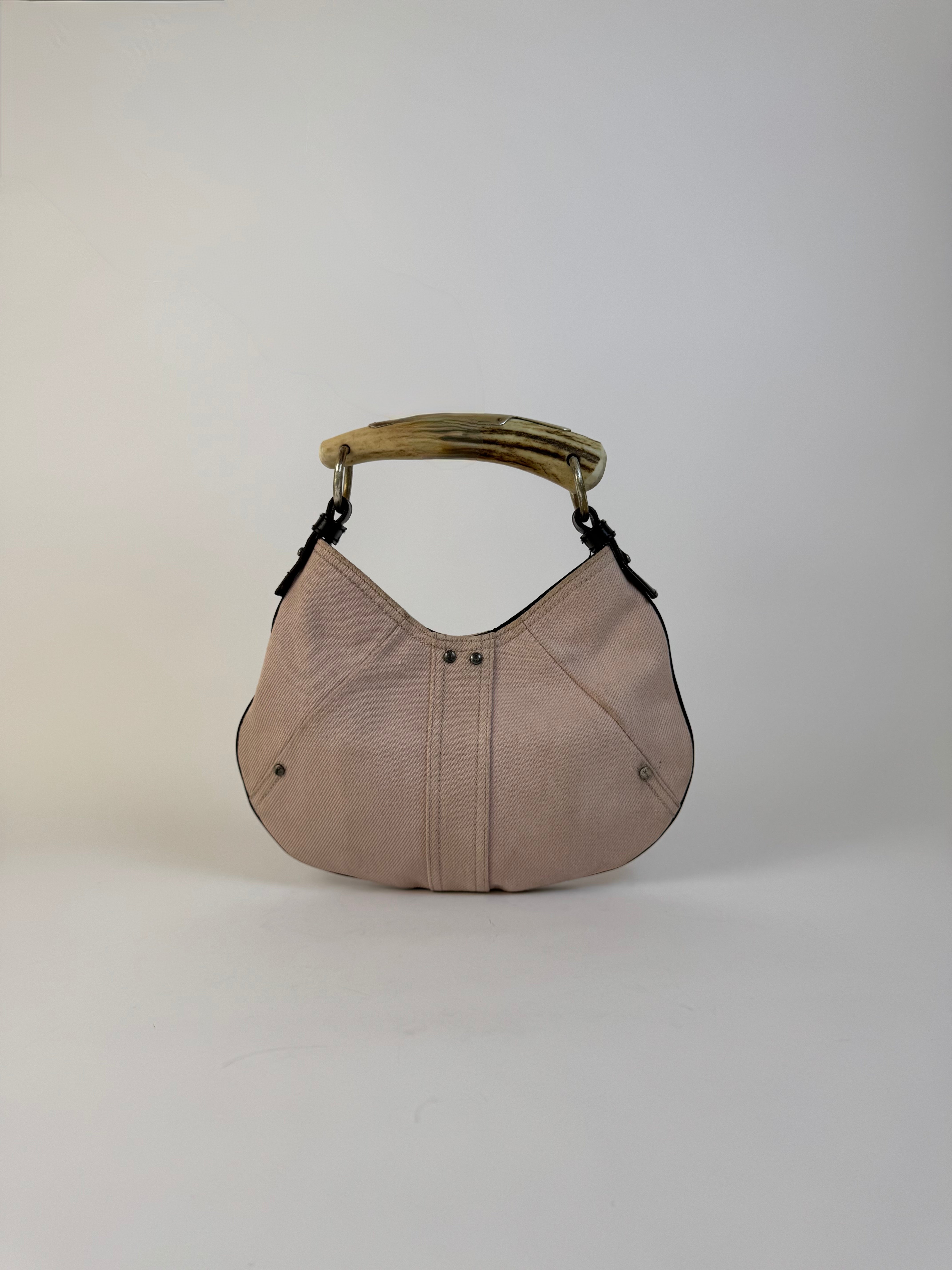 YSL Tom Ford Pink Denim Mombasa Hobo Bag