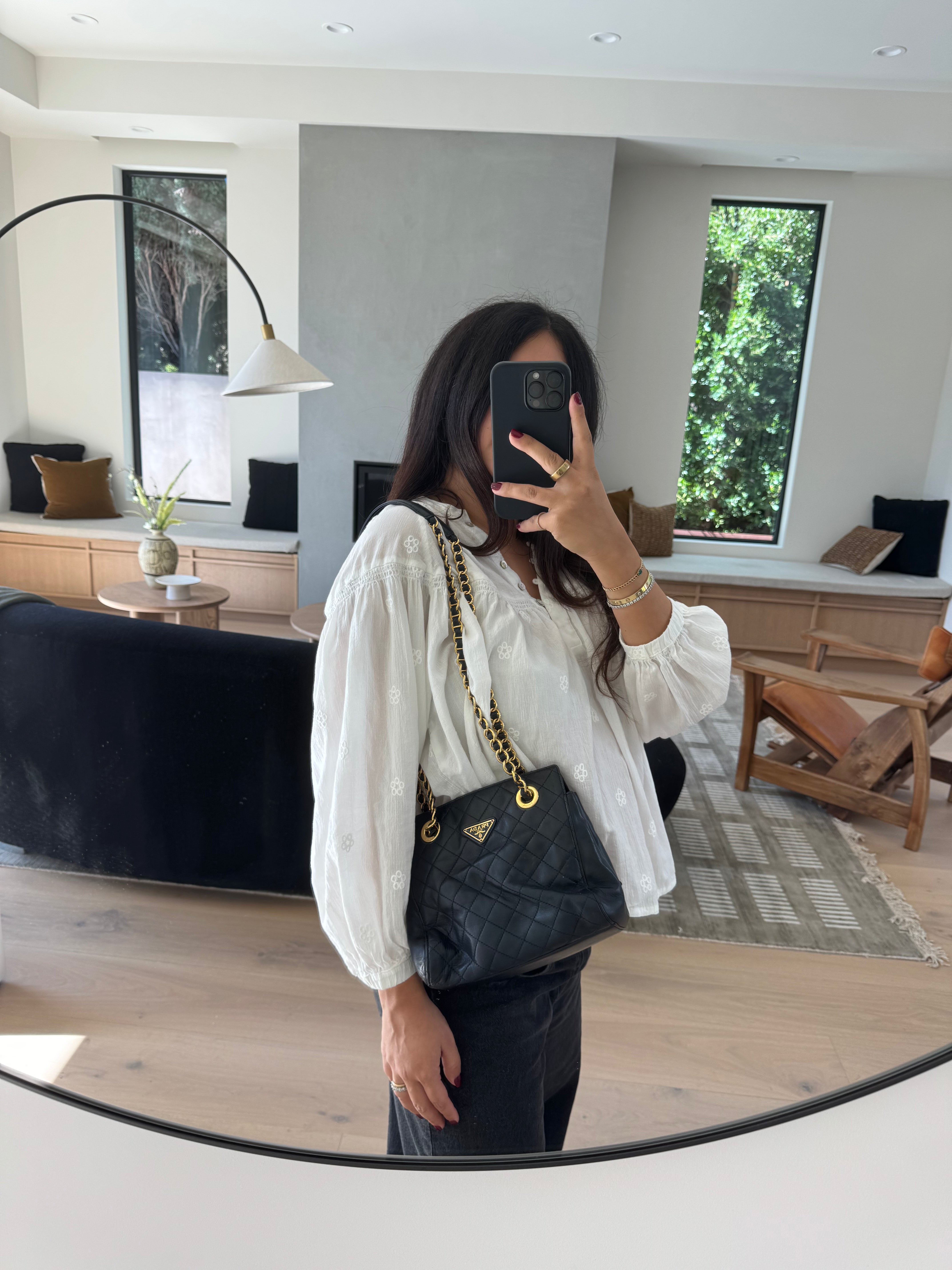 Prada Quilted Black Shoulder Bag