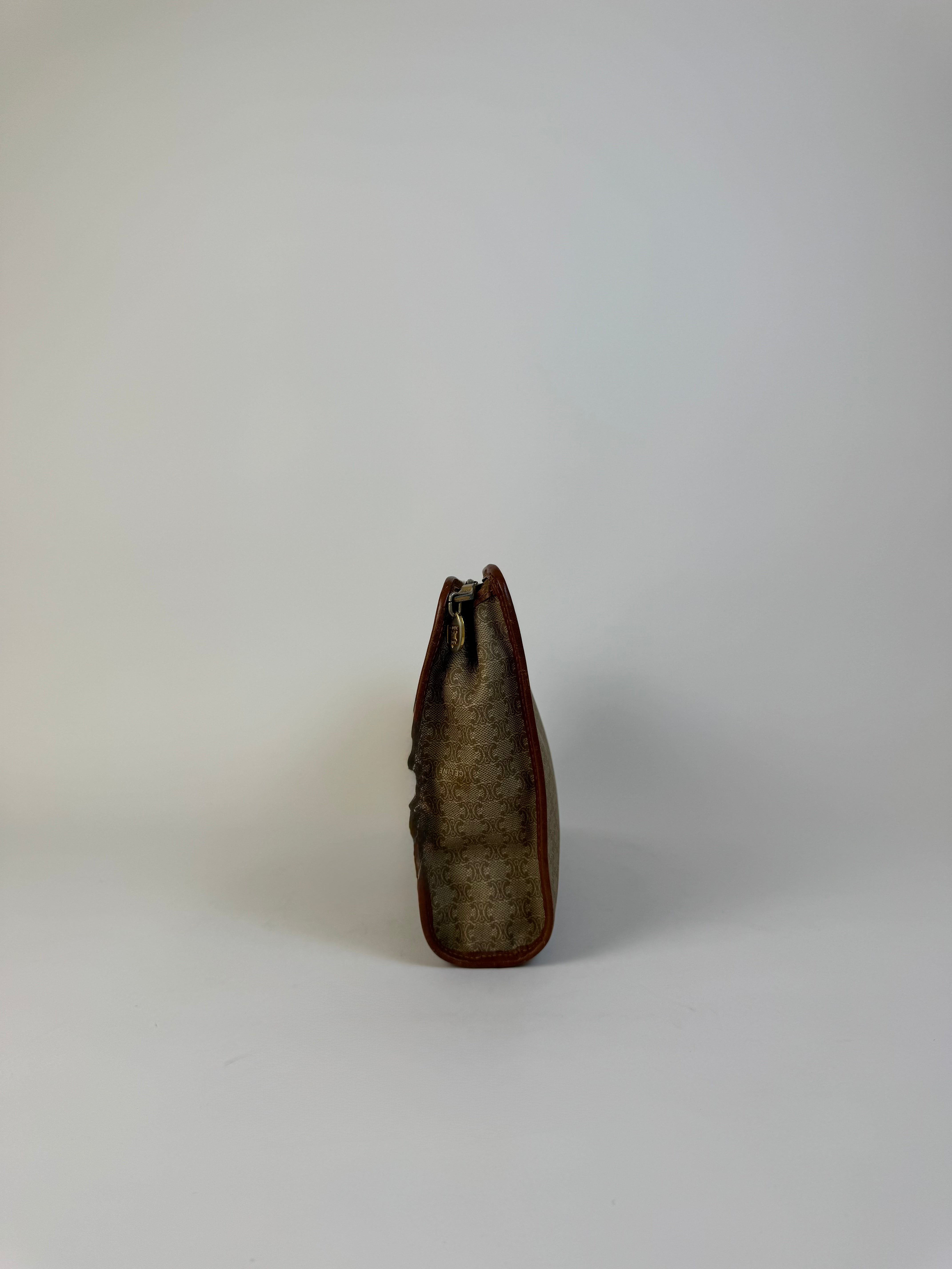 Celine Beige Macadam Clutch