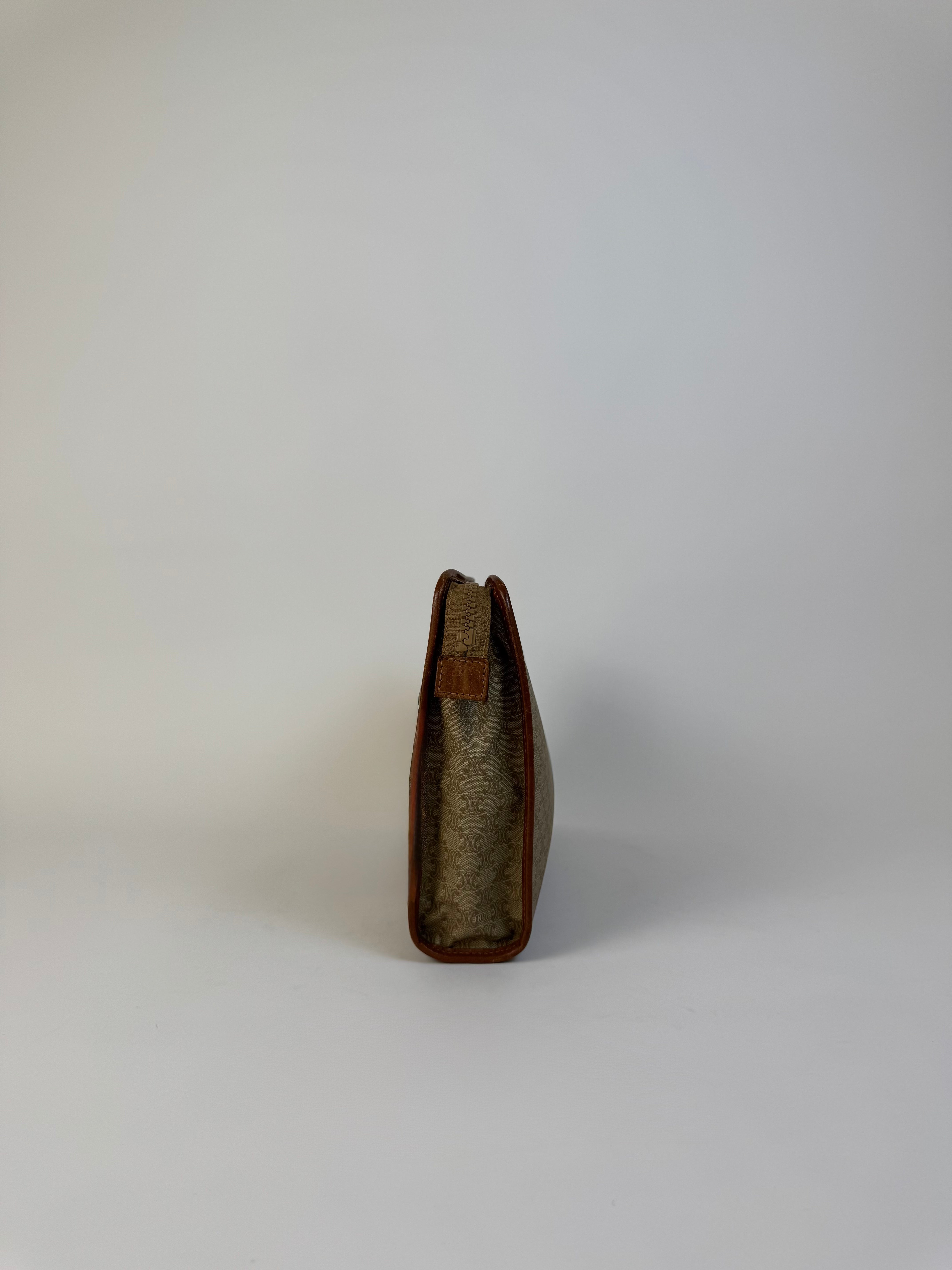 Celine Beige Macadam Clutch