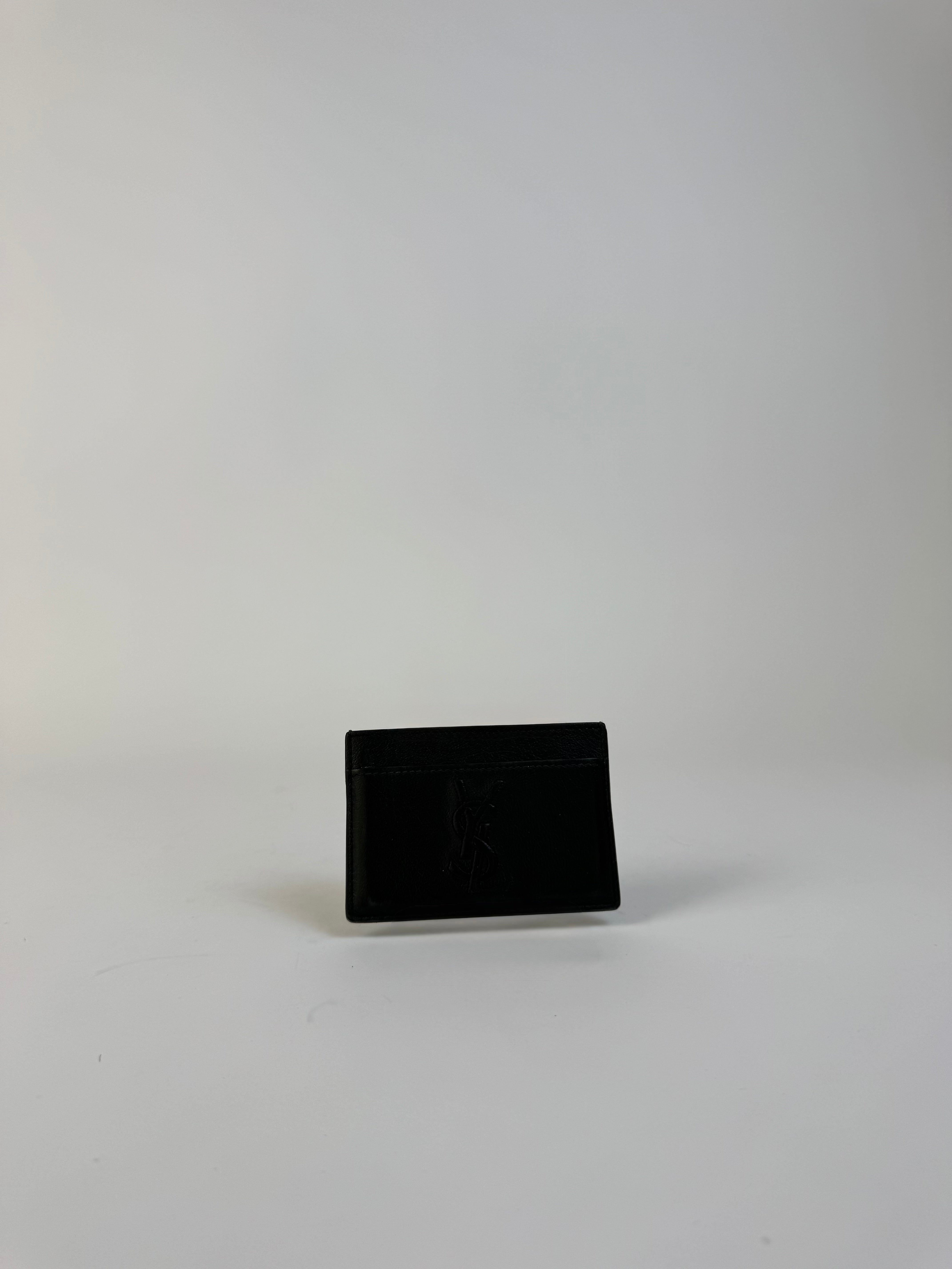 YSL Black Leather Card Holder