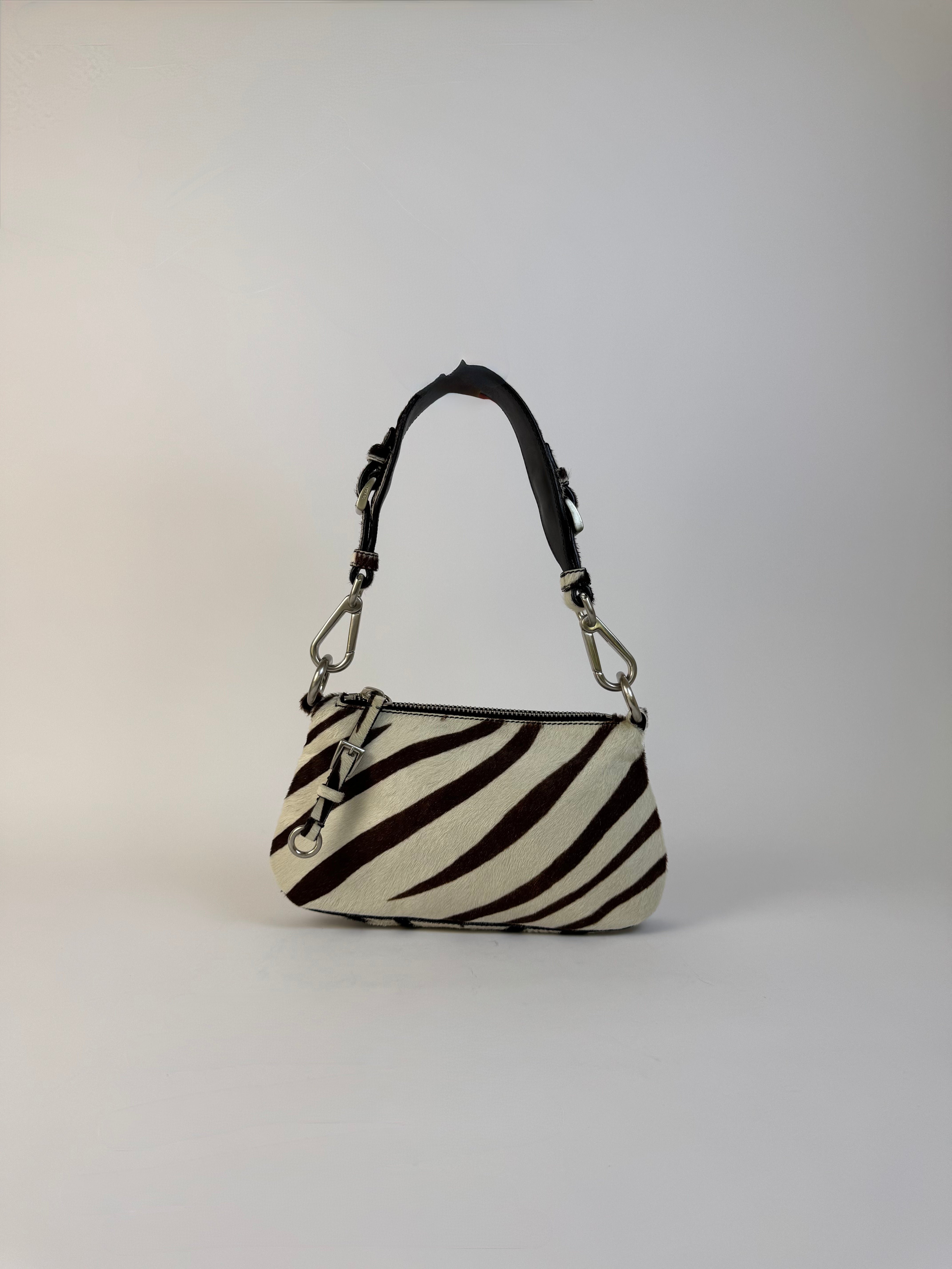 Prada Zebra Ponyhair Shoulder Bag