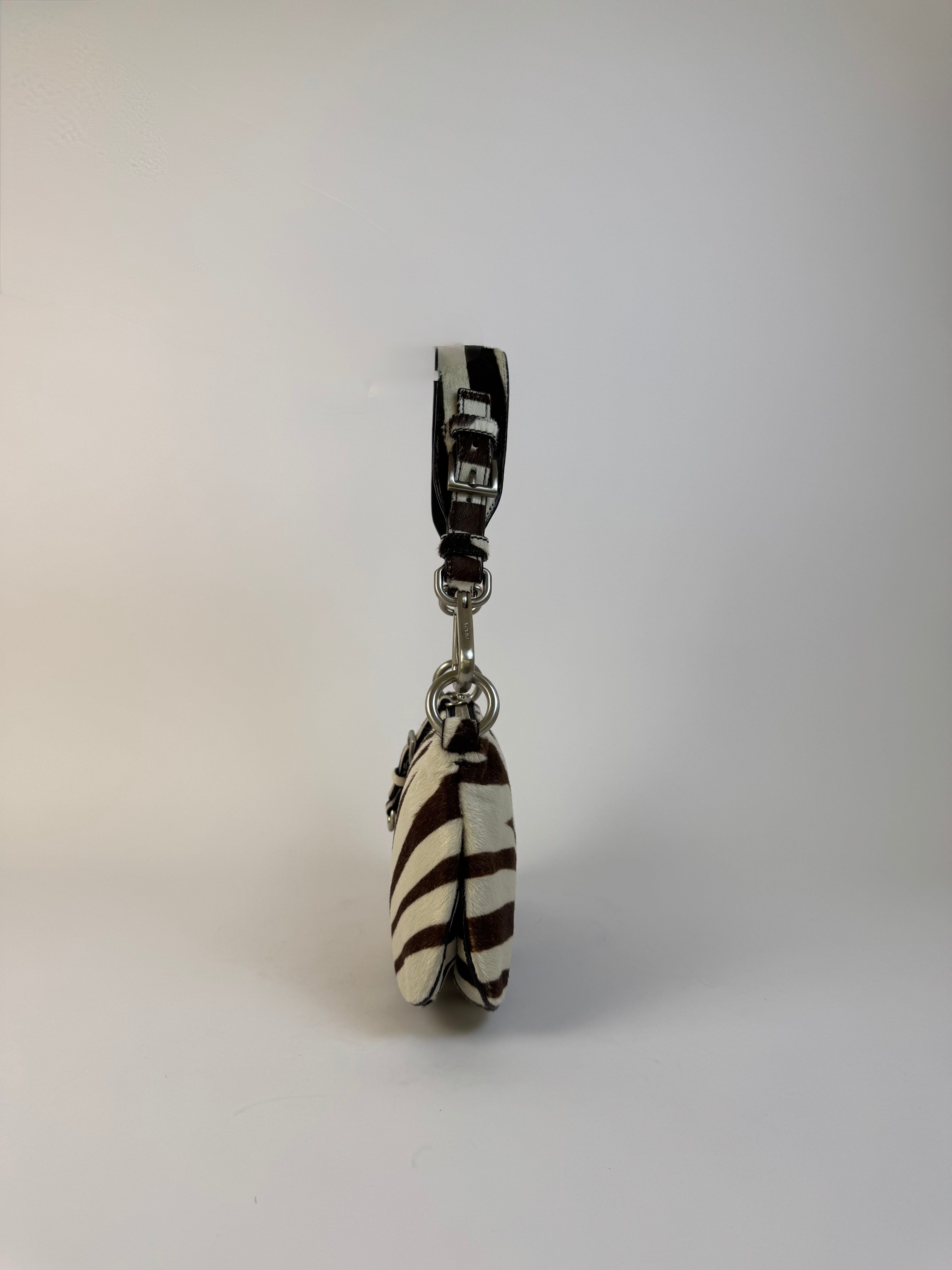 Prada Zebra Ponyhair Shoulder Bag