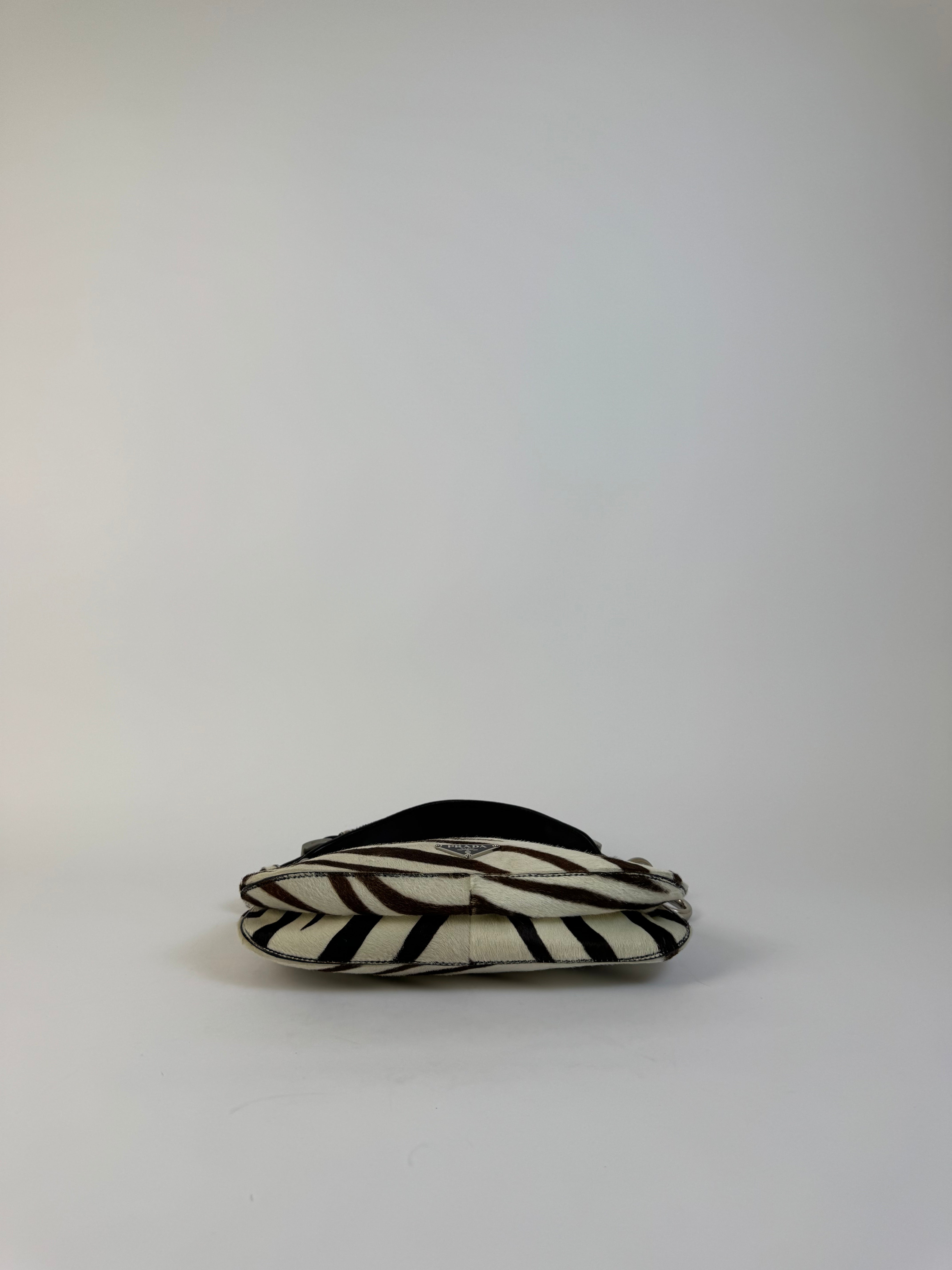 Prada Zebra Ponyhair Shoulder Bag