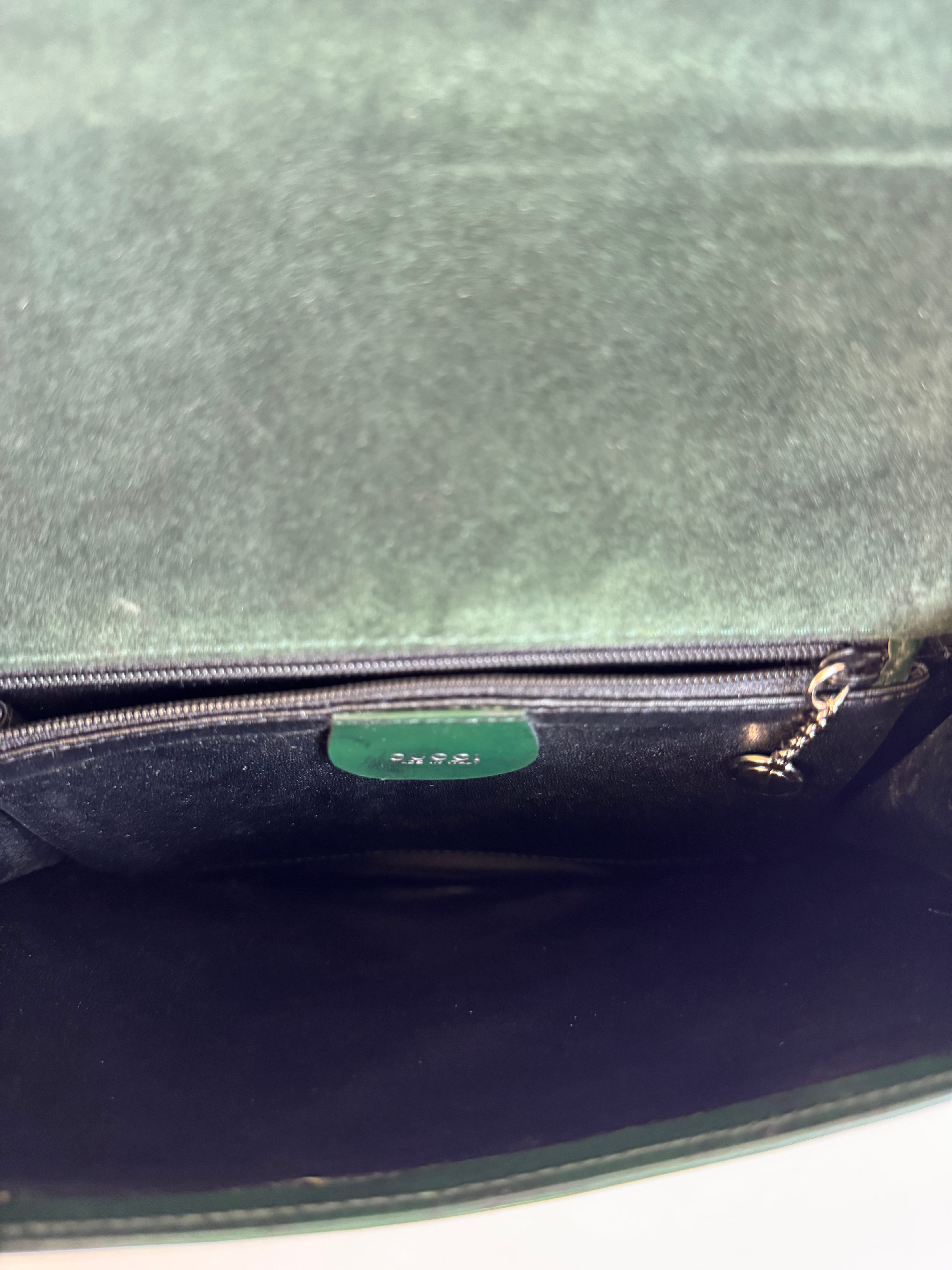 Gucci Tom Ford Slim Horsebit Shoulder Bag Green