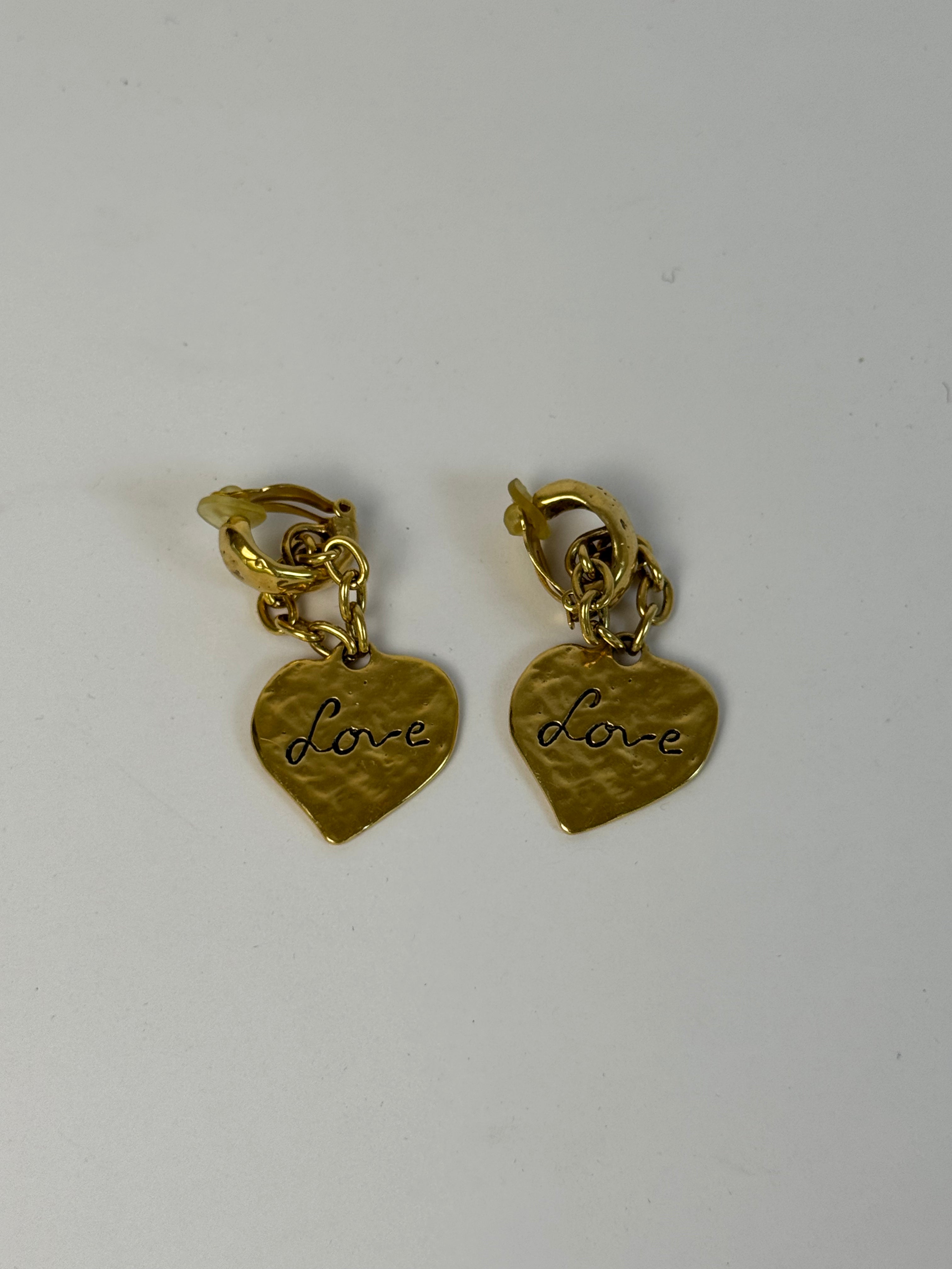 YSL Vintage Clip On Earrings