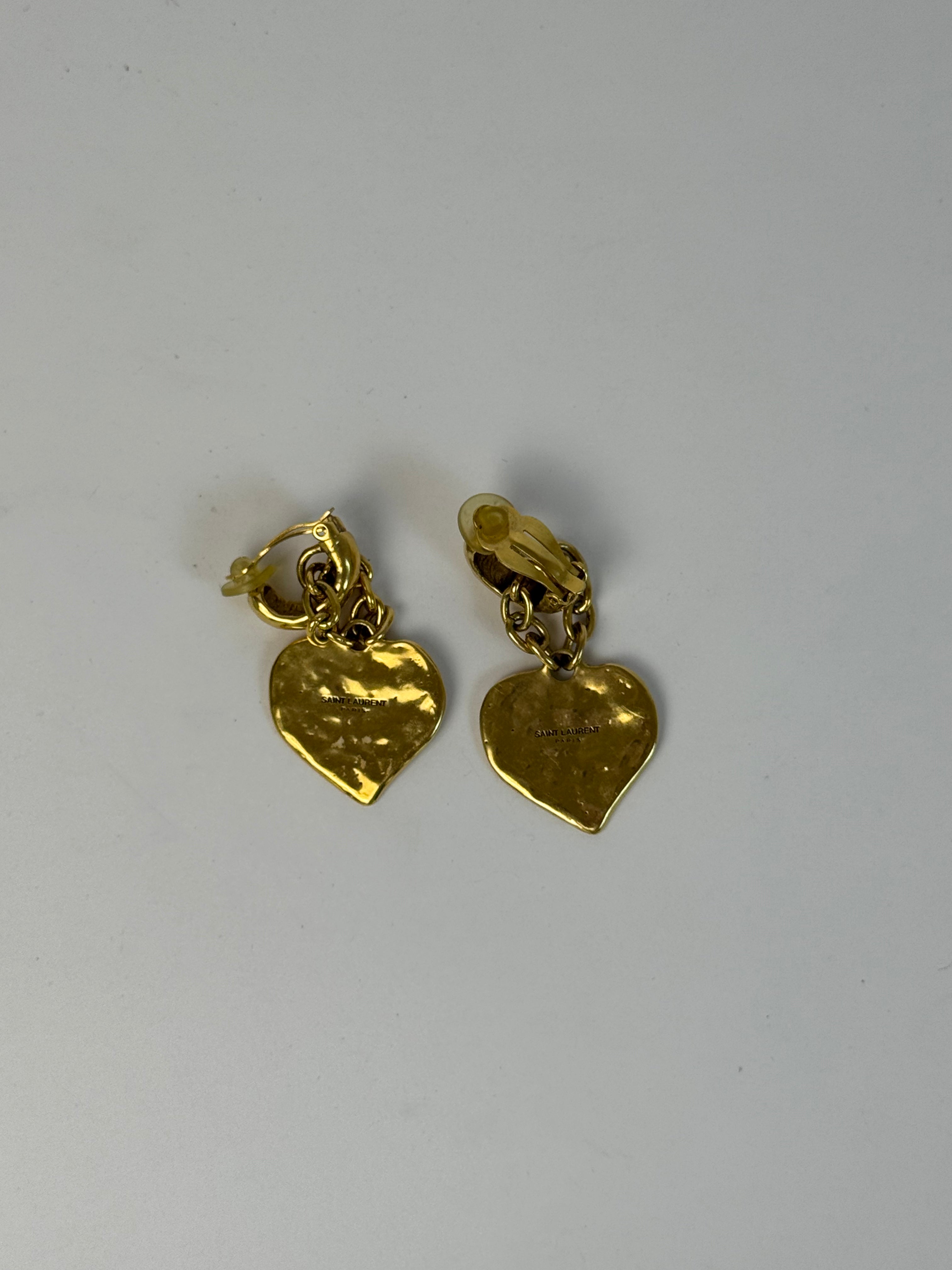 YSL Vintage Clip On Earrings