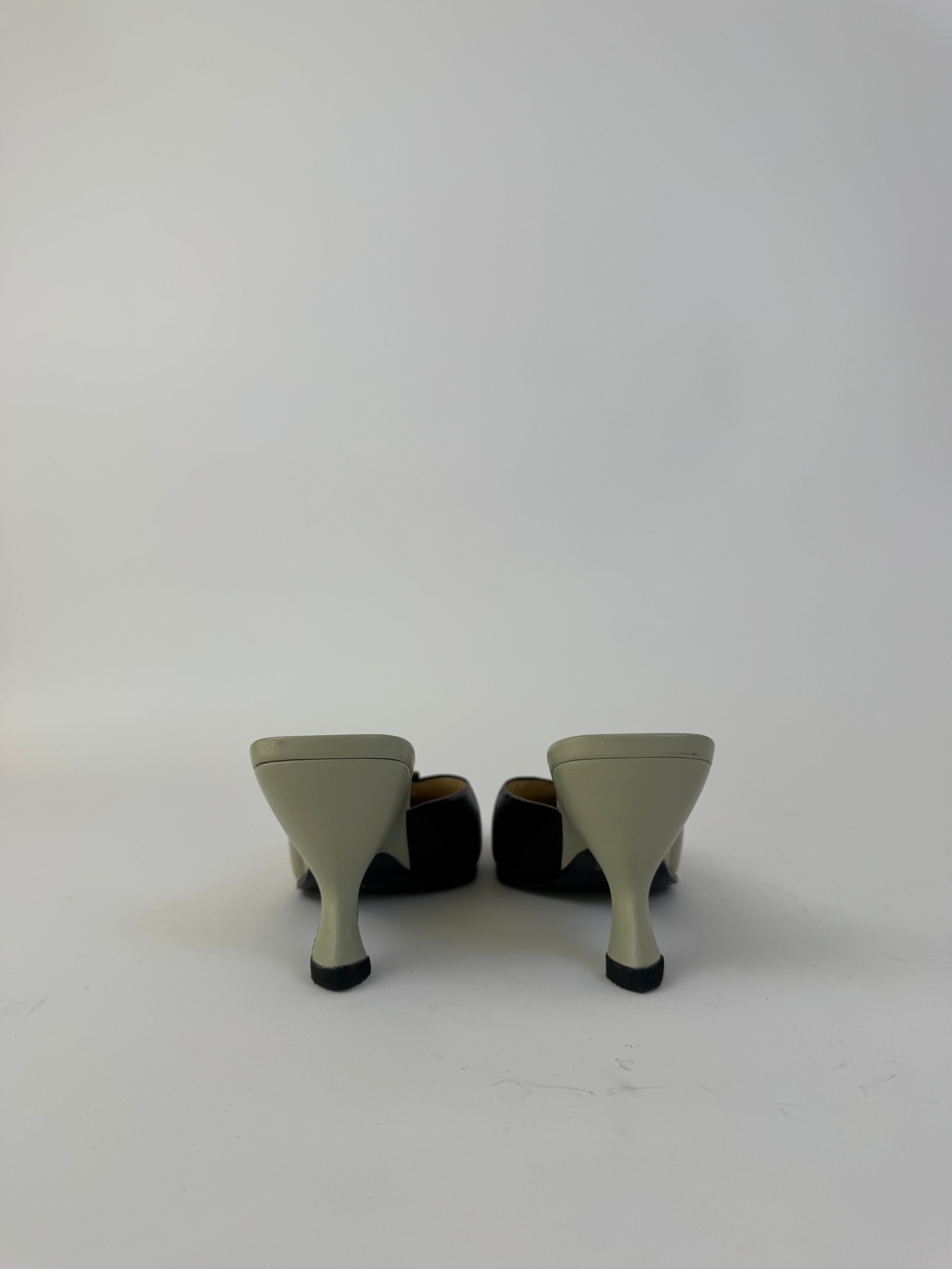 Miu Miu Leather Vintage Mules 36