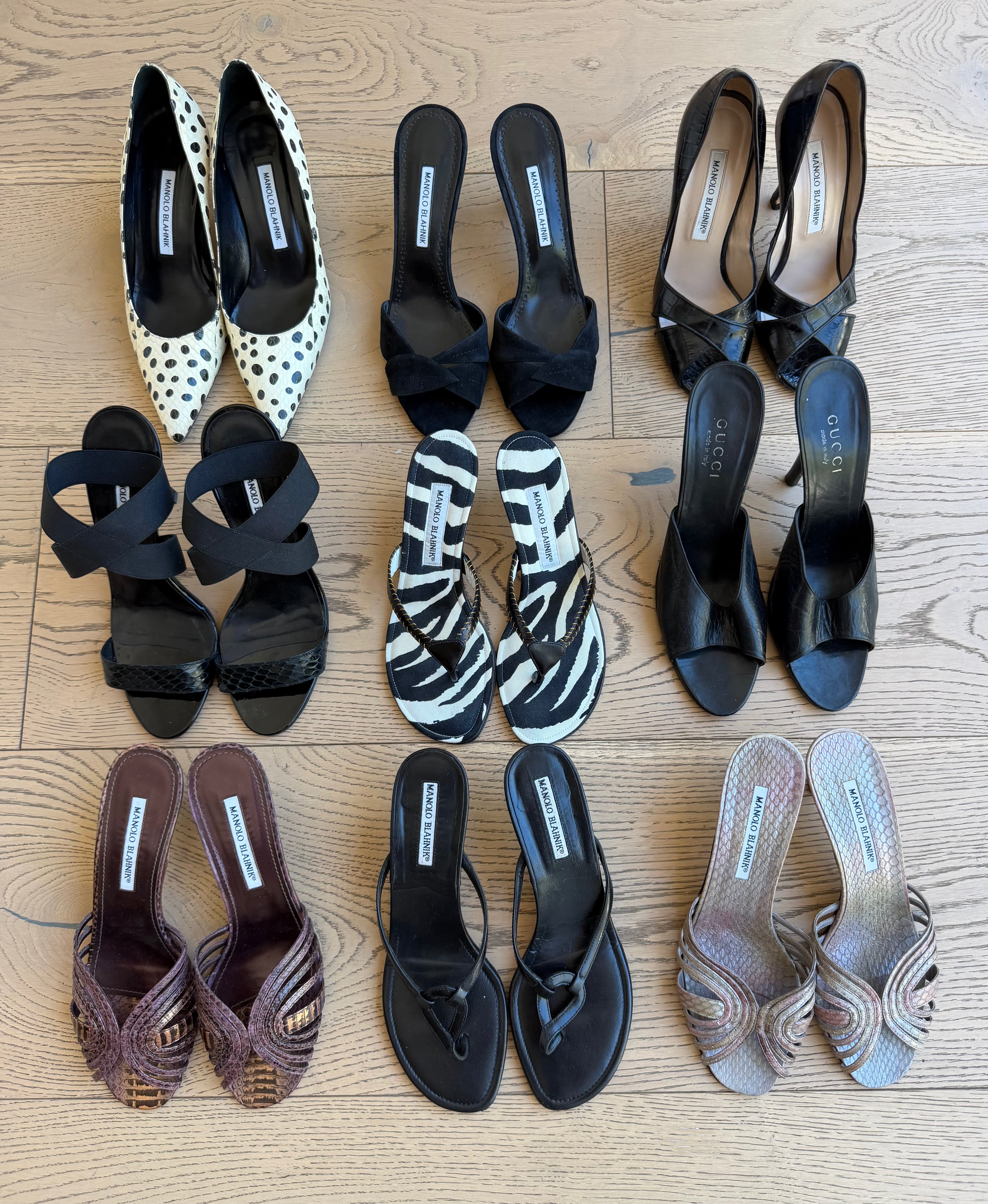 Manolo Blahnik Vintage Lizard Heels 39.5
