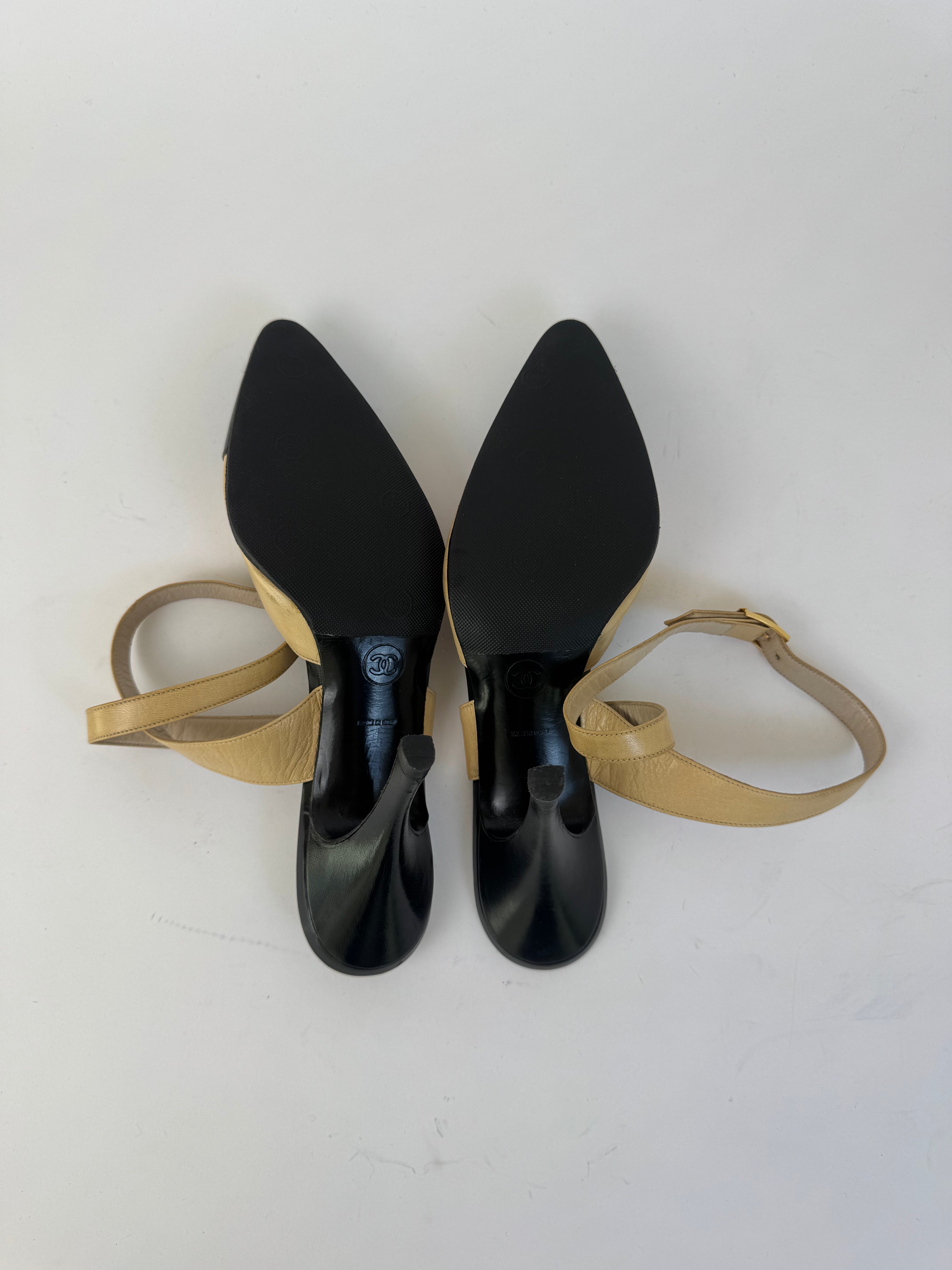 Chanel Ankle Strap Pumps 38.5