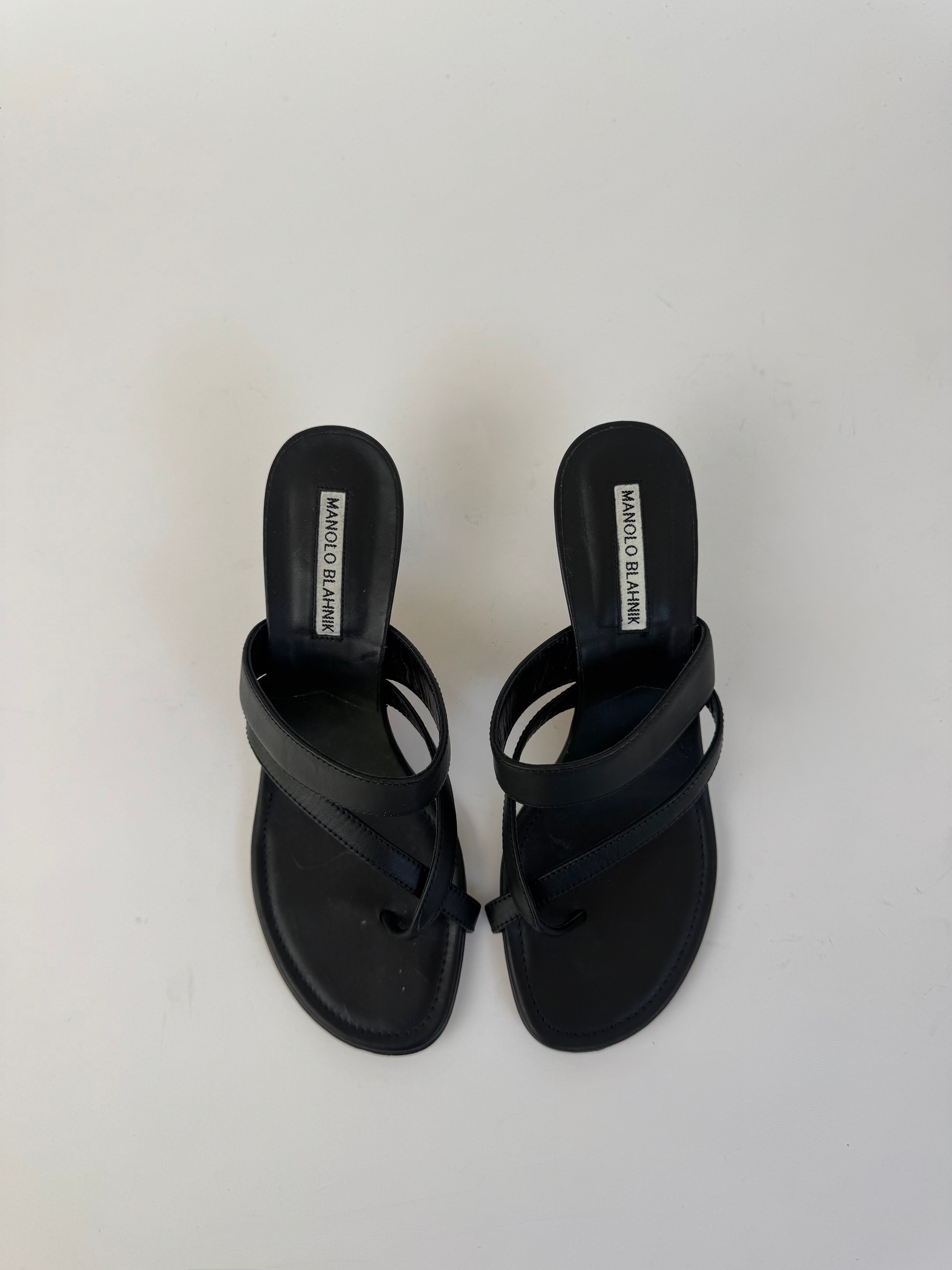 Manolo Blahnik Leather Sandals 37