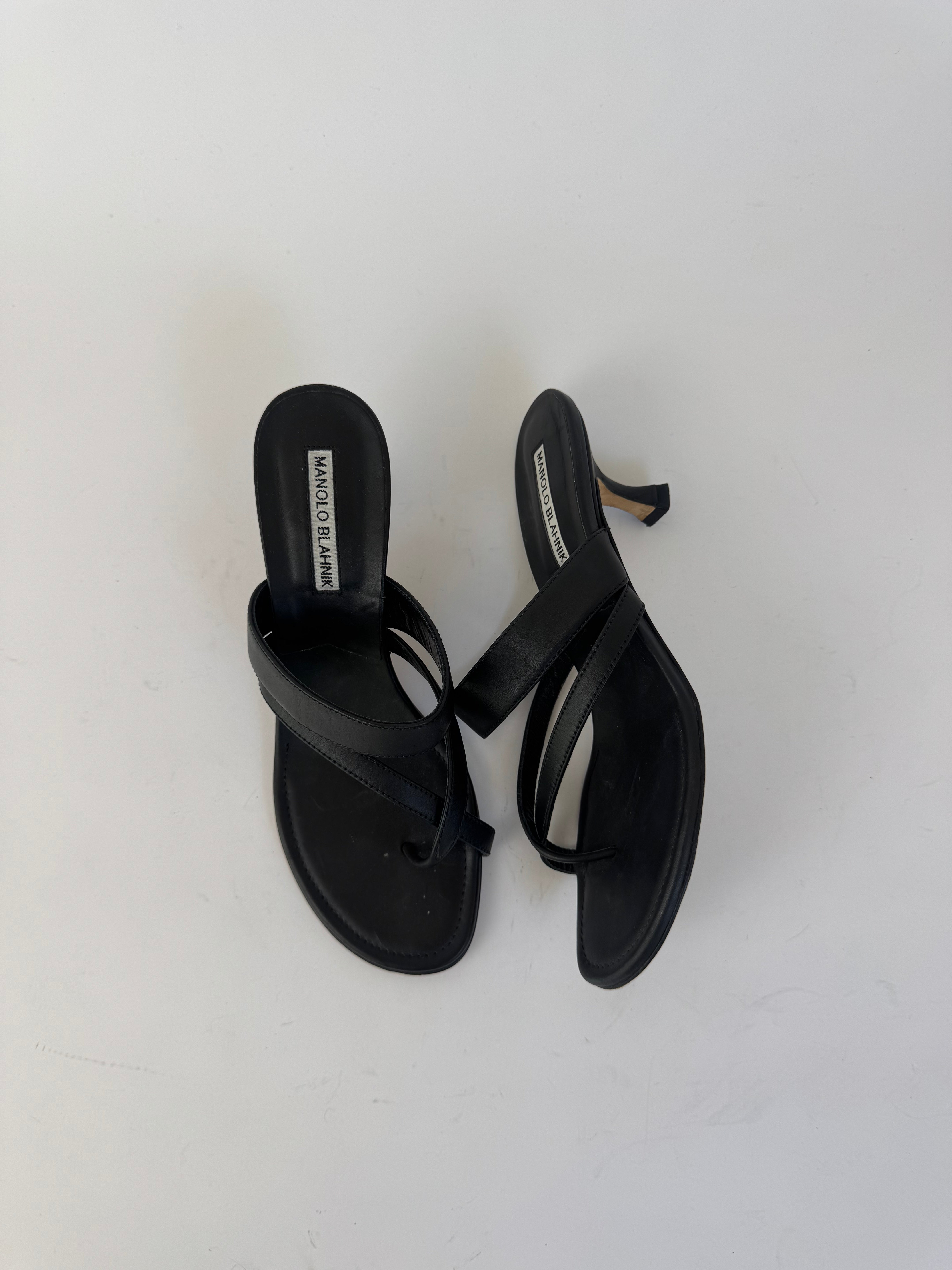 Manolo Blahnik Leather Sandals 37