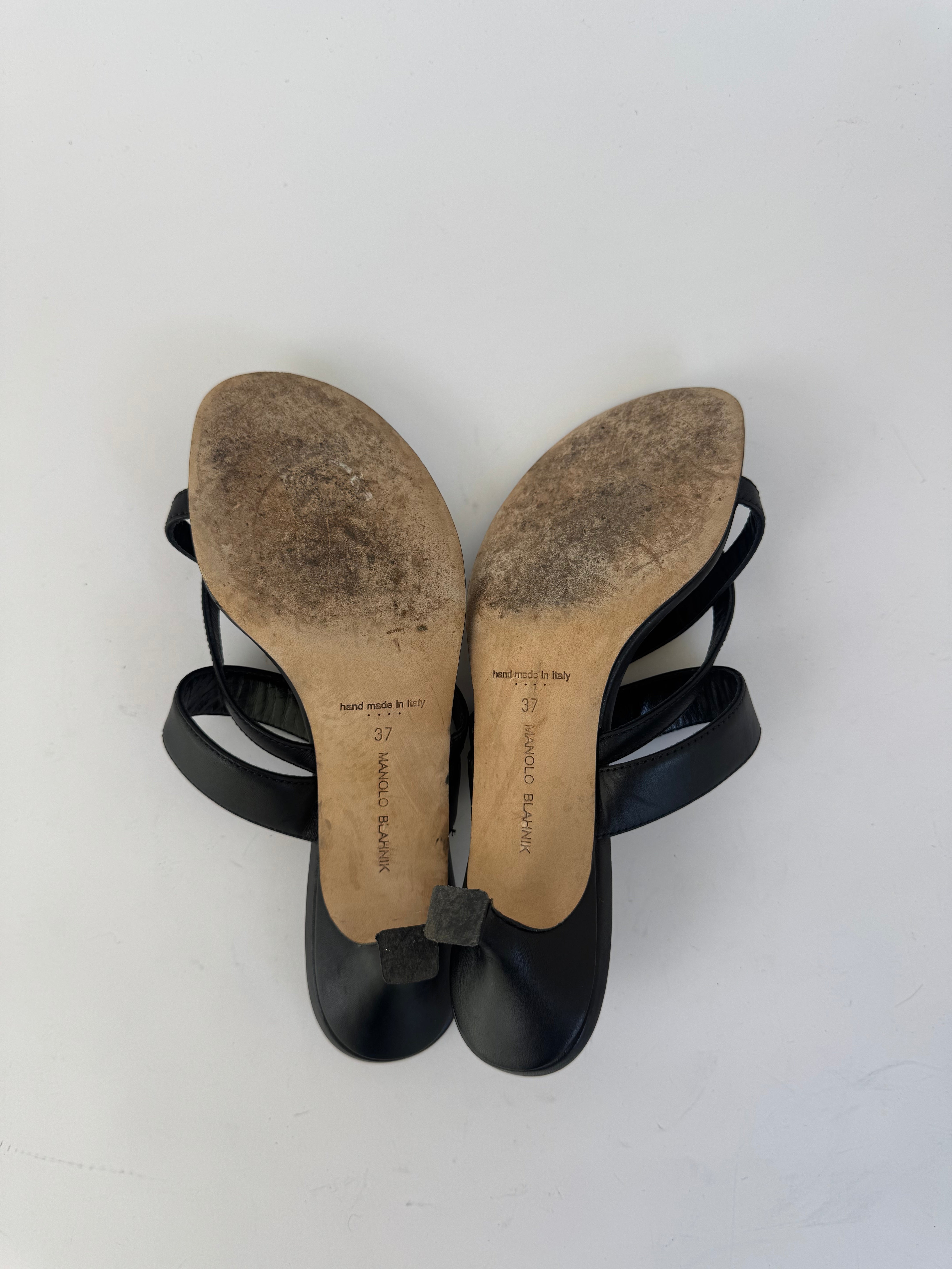 Manolo Blahnik Leather Sandals 37