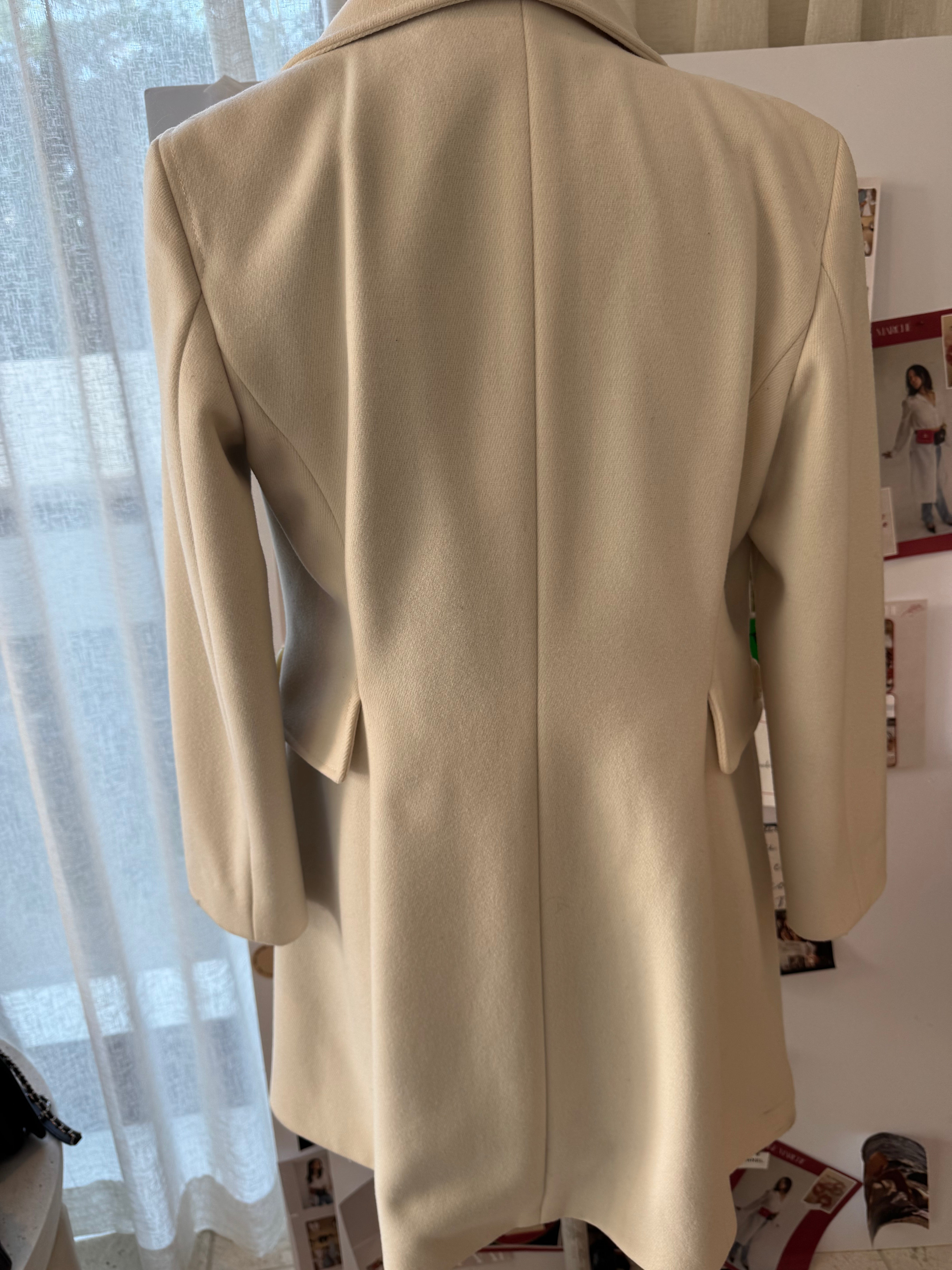 Celine Ivory Wool Coat Small/Medium