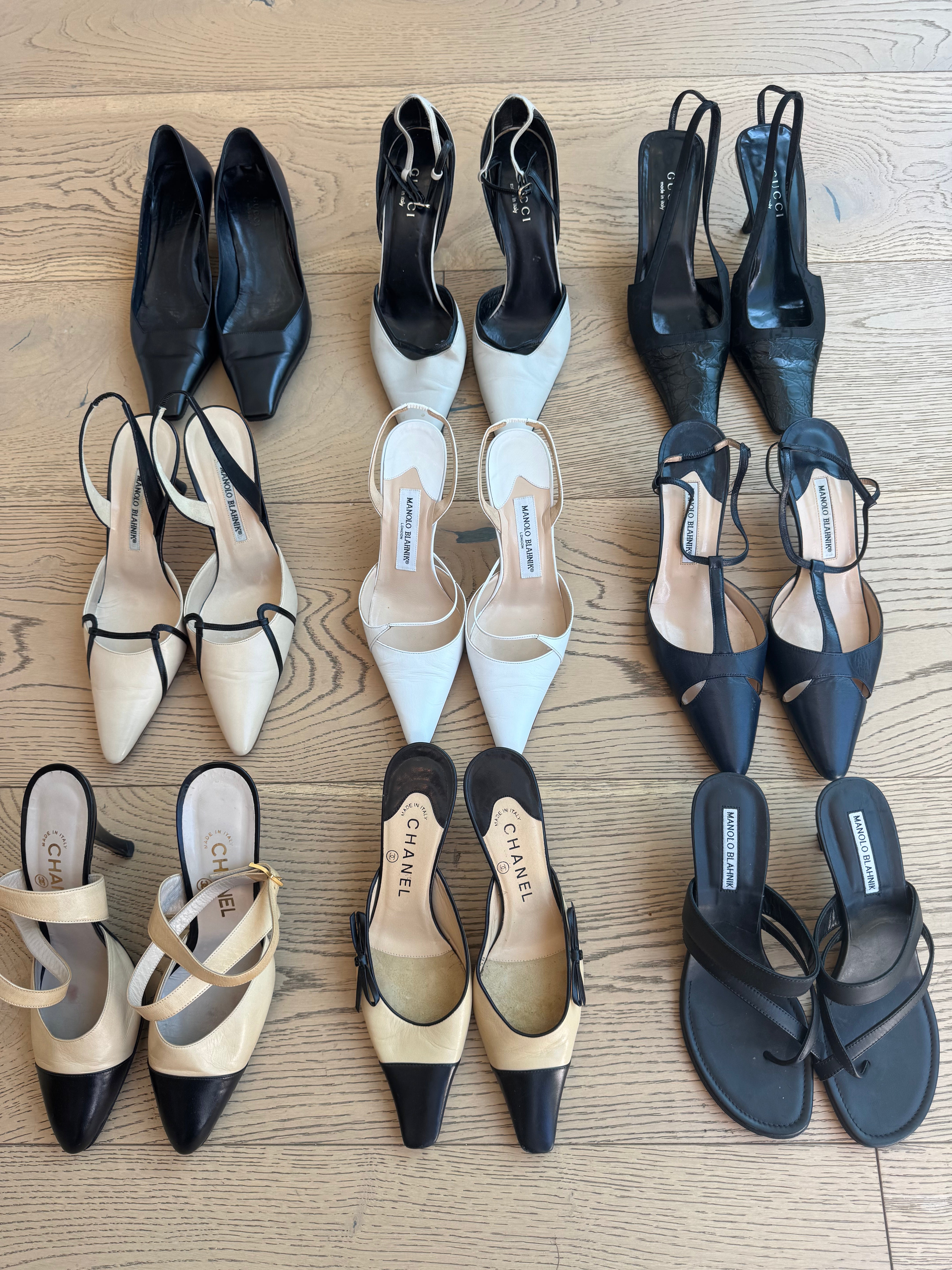 Gucci Black Croc Slingbacks 9