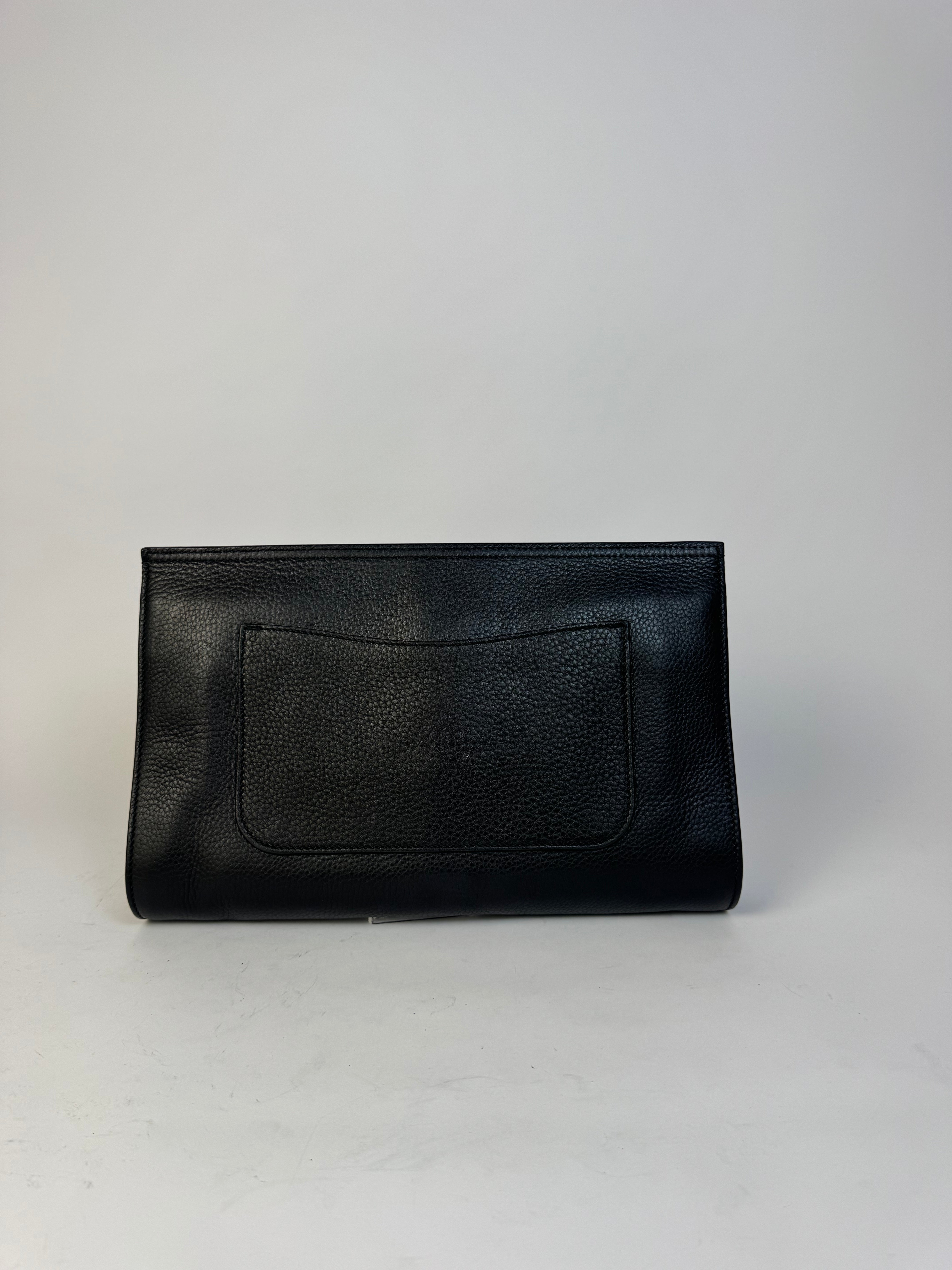 Gucci Vintage Leather Bamboo Clutch