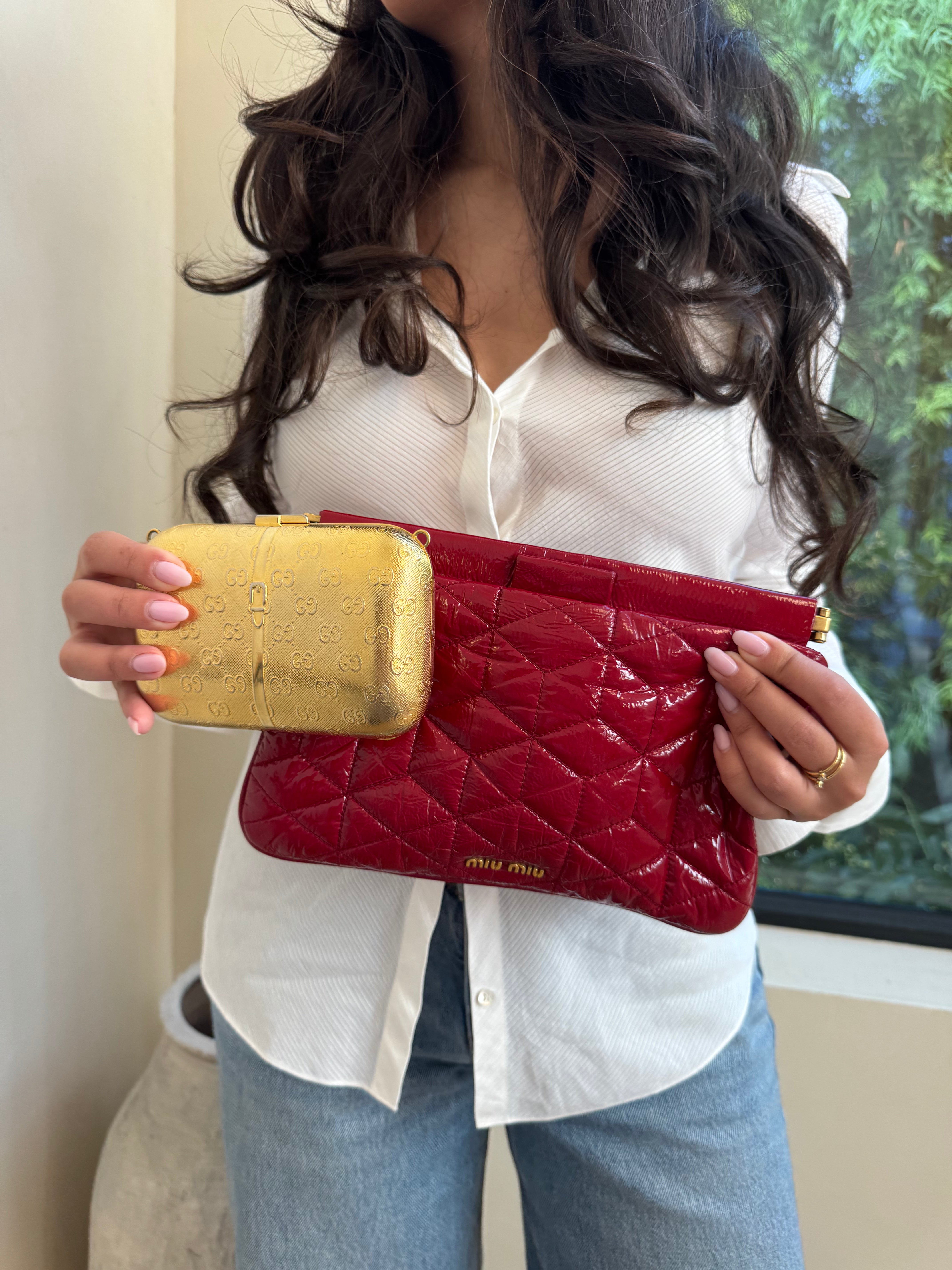 Miu Miu Patent Leather Clutch