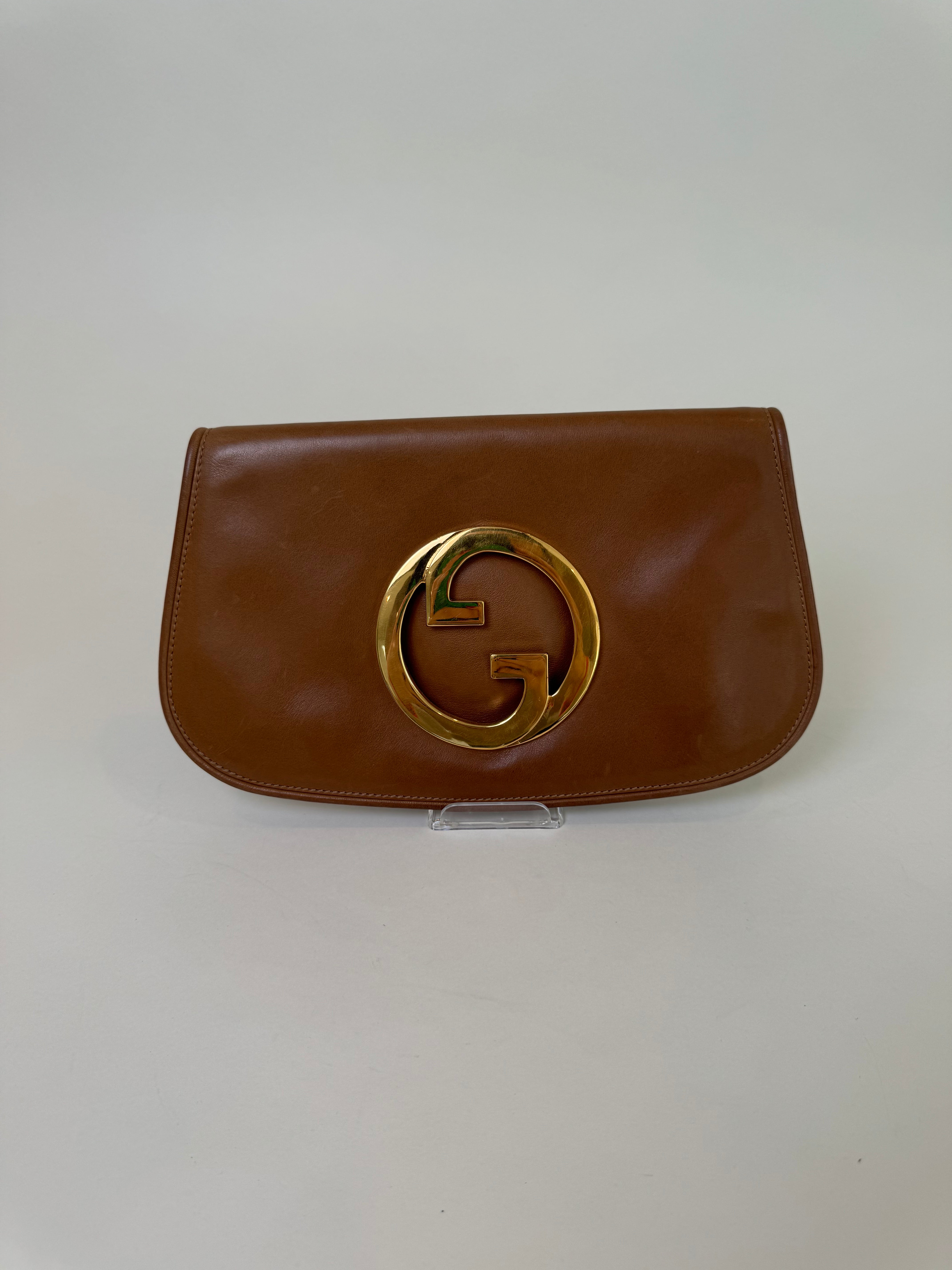 Gucci Brown Leather Clutch