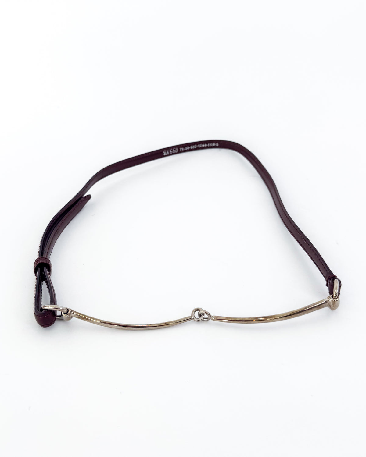 Gucci Tom Ford Era Slim Horsebit Belt Brown Leather Silver Hardware Size 80/32 Vintage Gucci Tom Ford Era Womens Brown Leather Horsebit  main image 3
