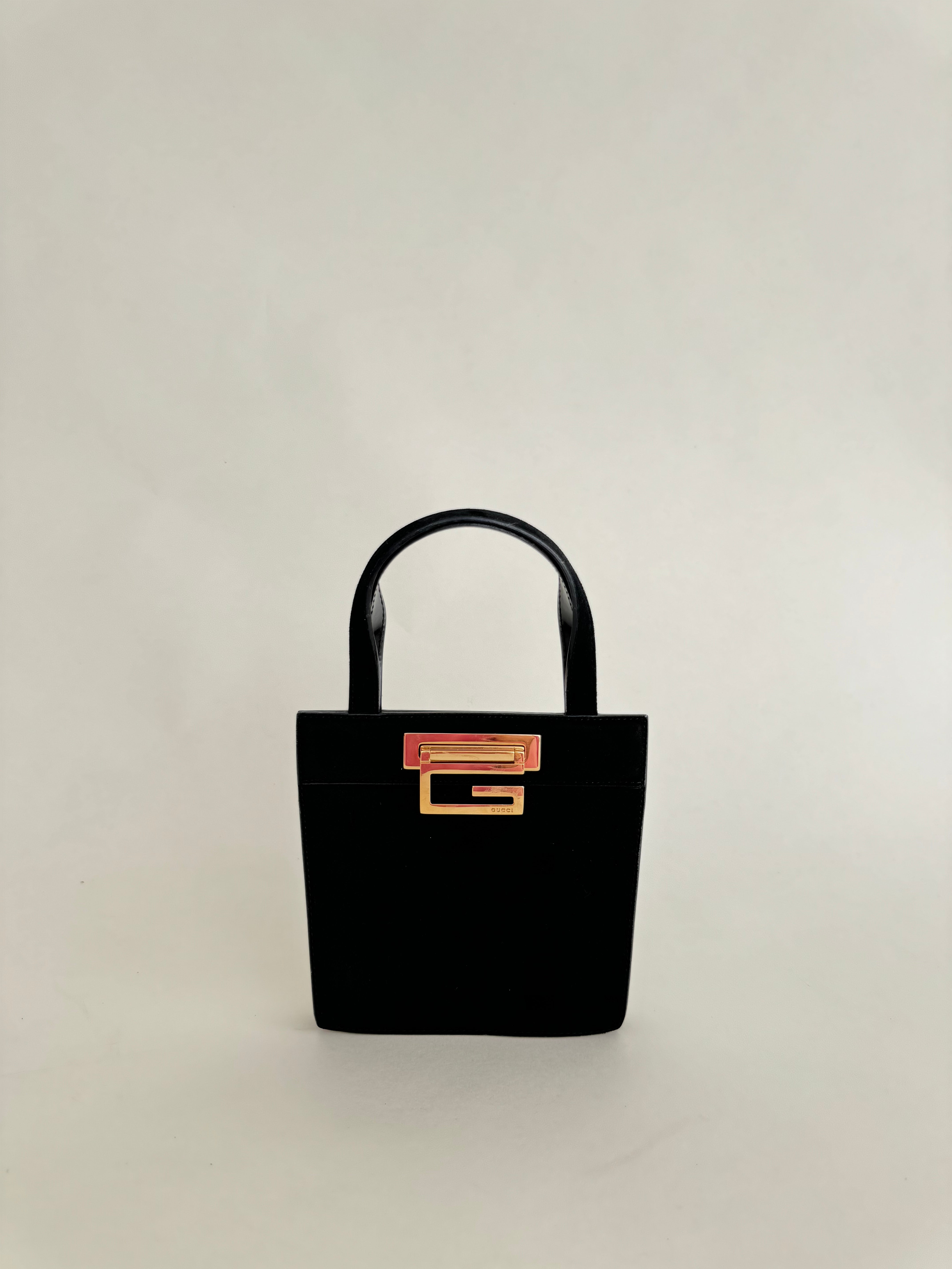 Gucci Black Suede Handbag