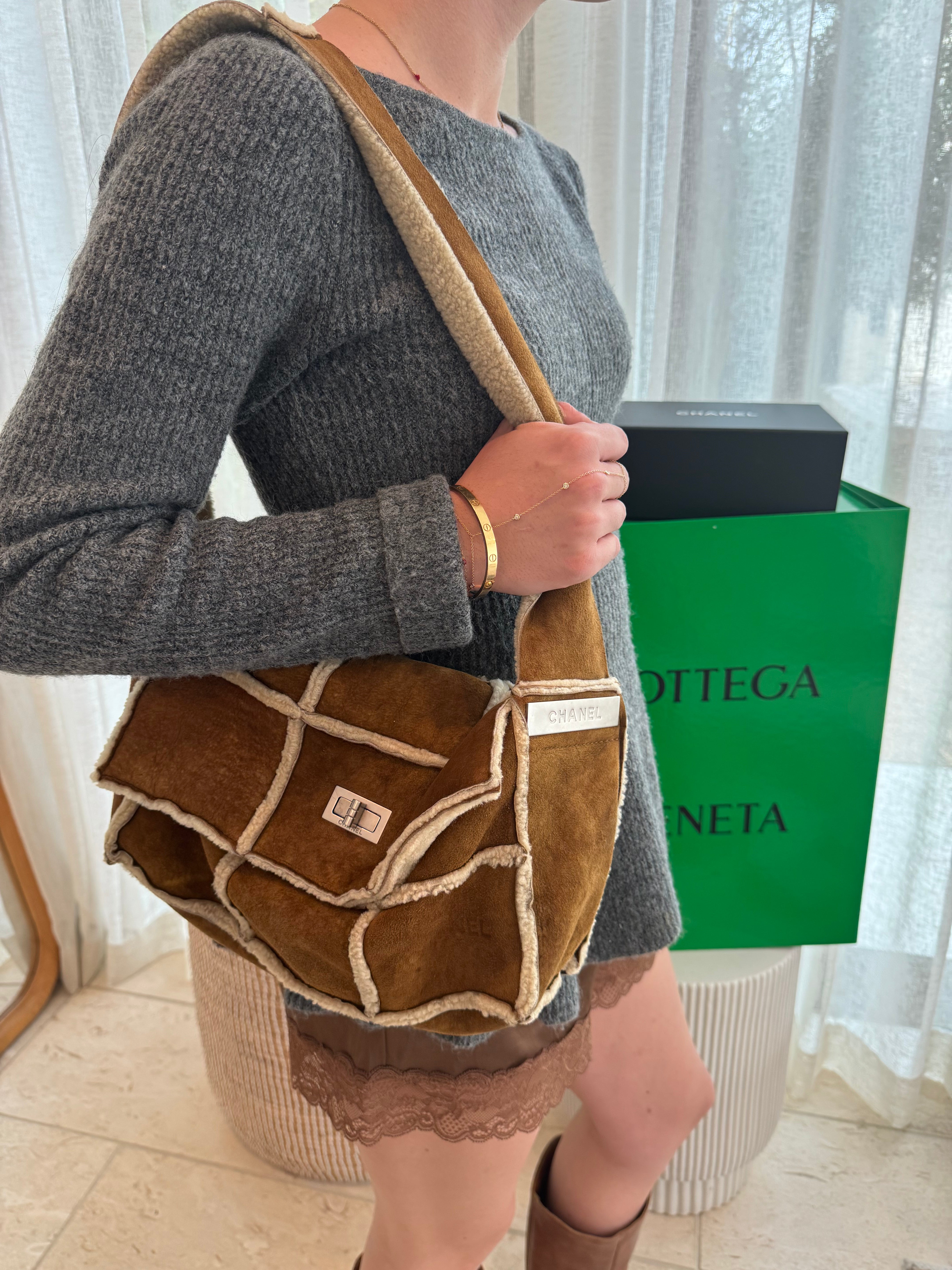 Chanel Vintage Shearling Flap Bag