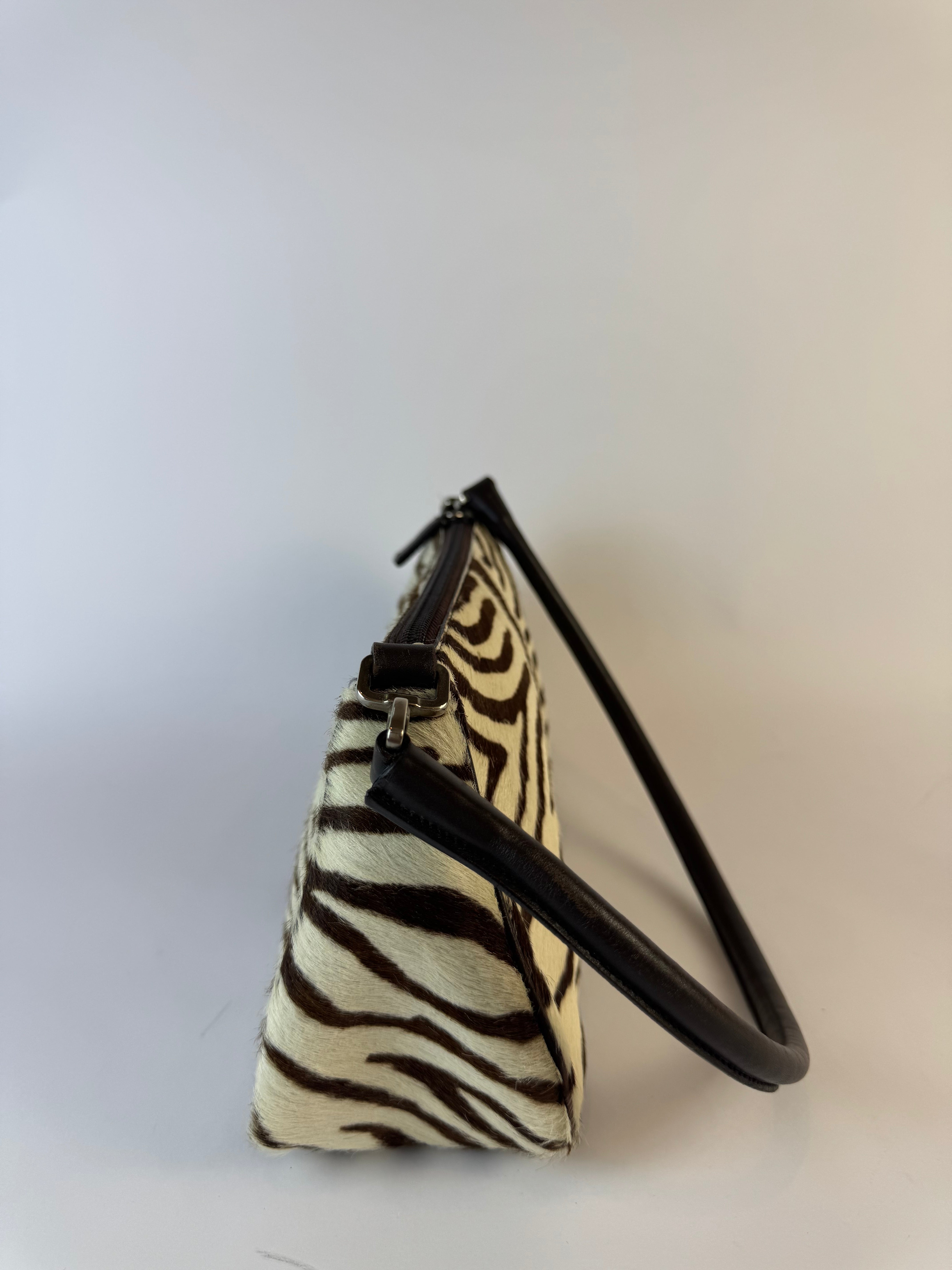 Prada Zebra Ponyhair Shoulder Bag