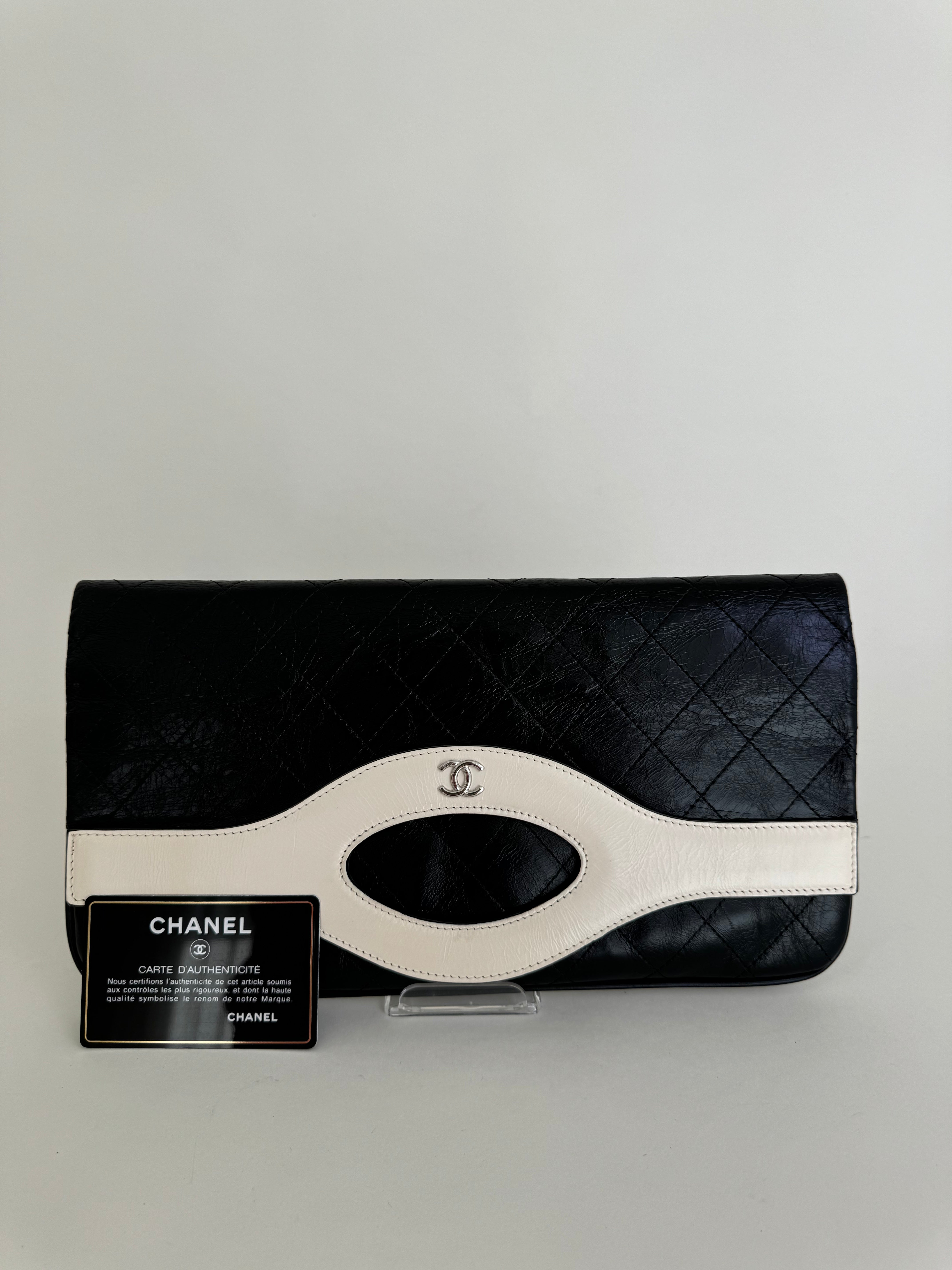 Chanel Calfskin Leather Clutch Rare