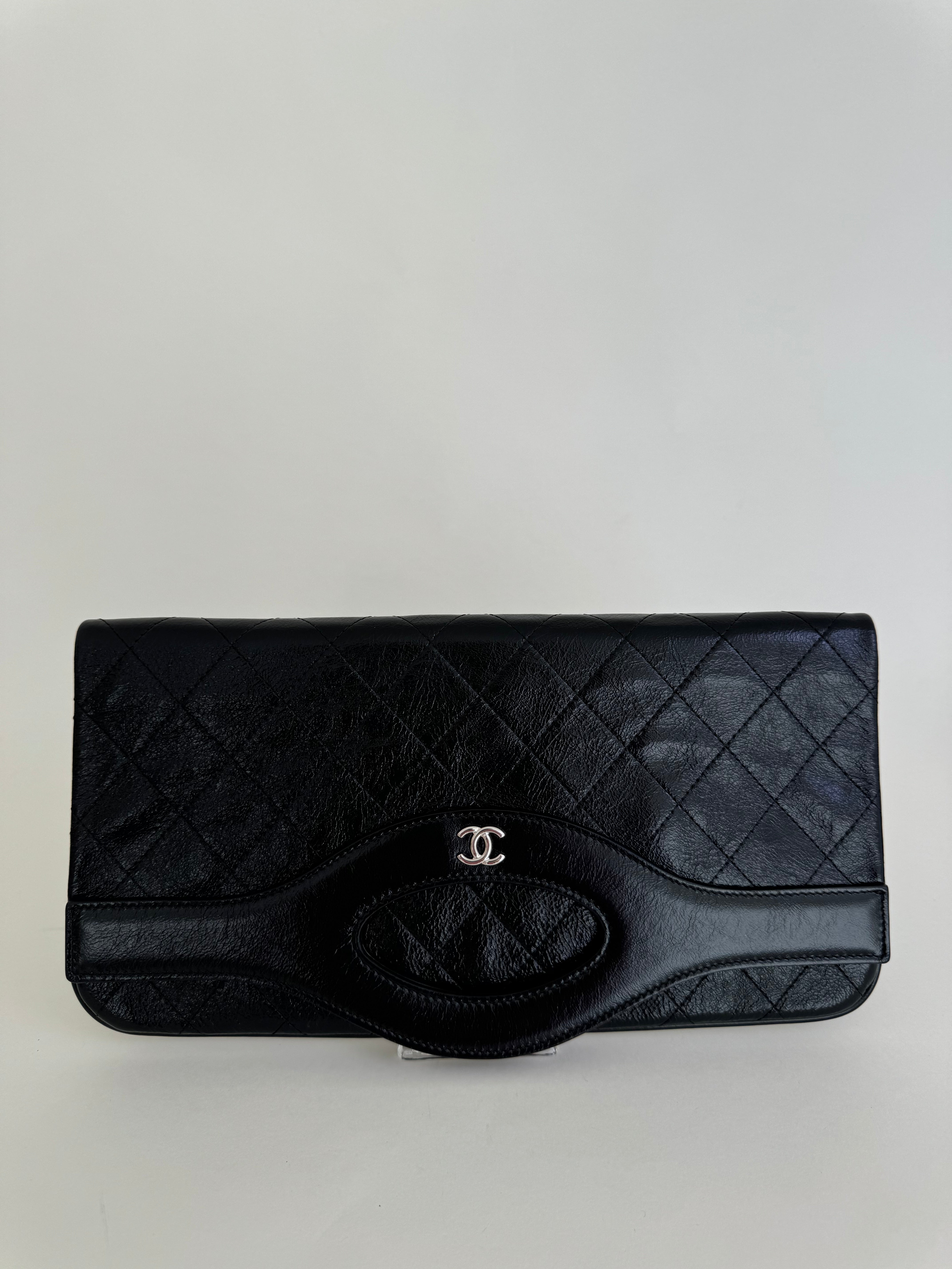 Chanel Calfskin Leather Clutch Rare