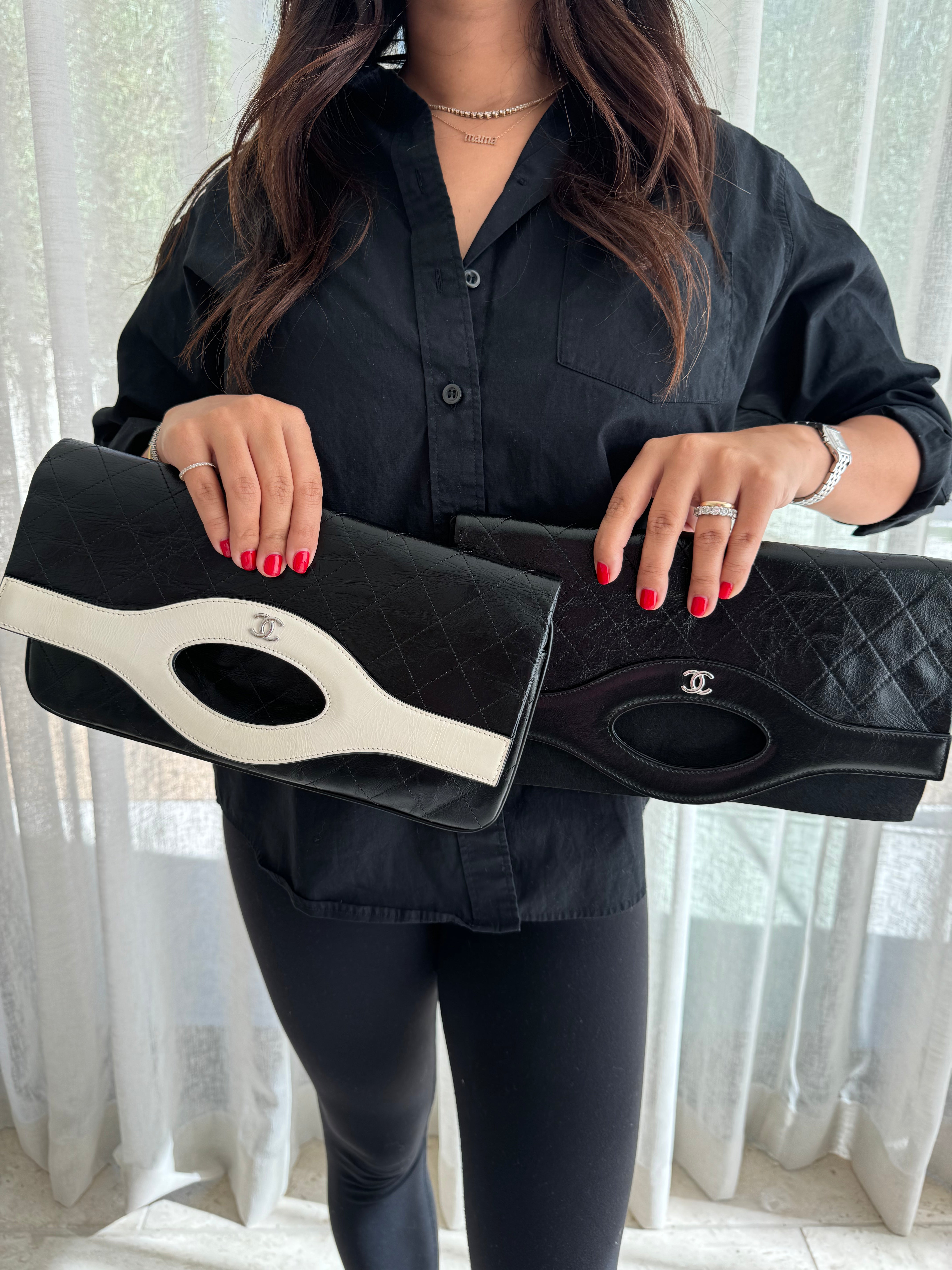 Chanel Calfskin Leather Clutch Rare