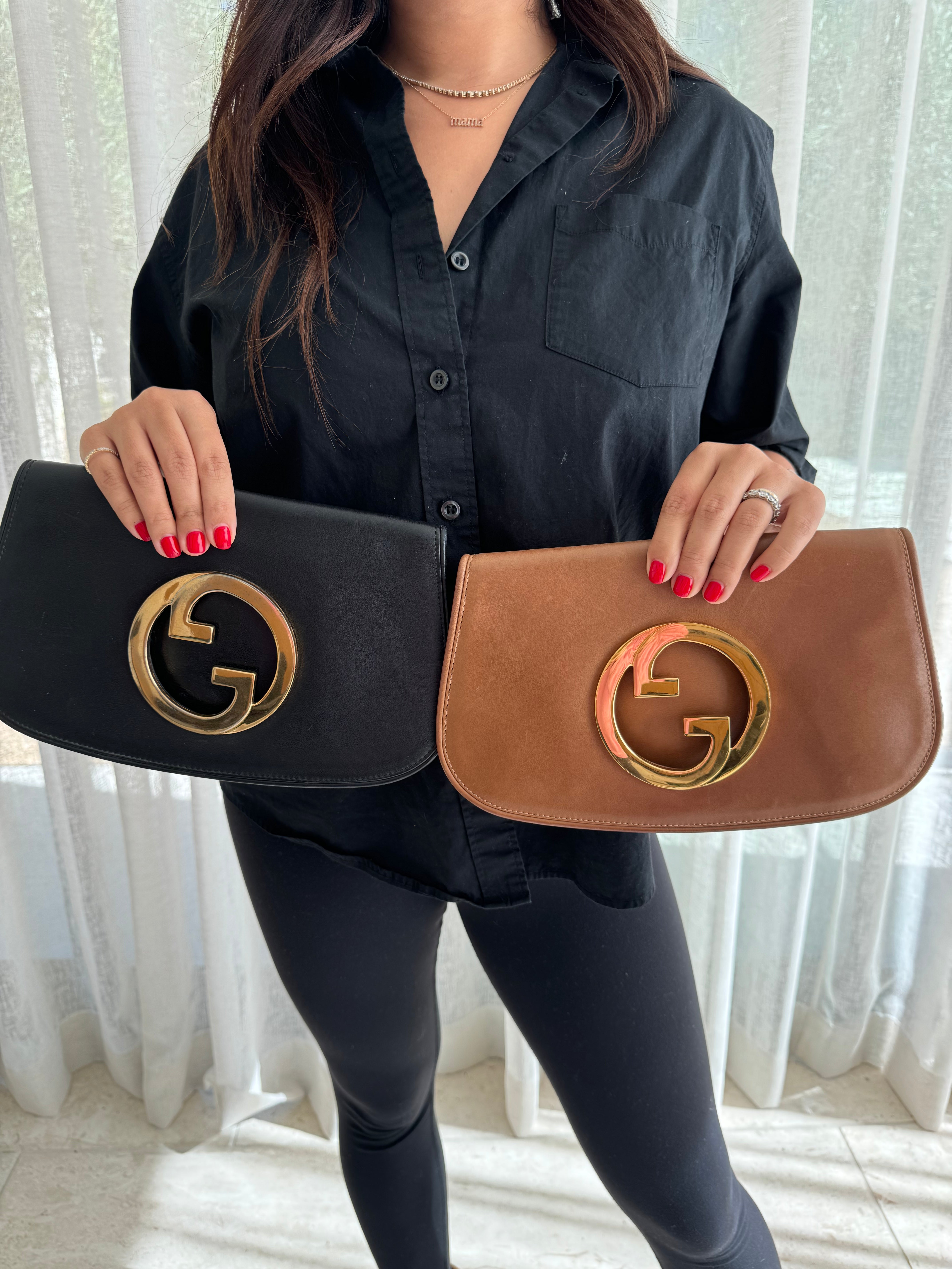 Gucci Black Leather Clutch