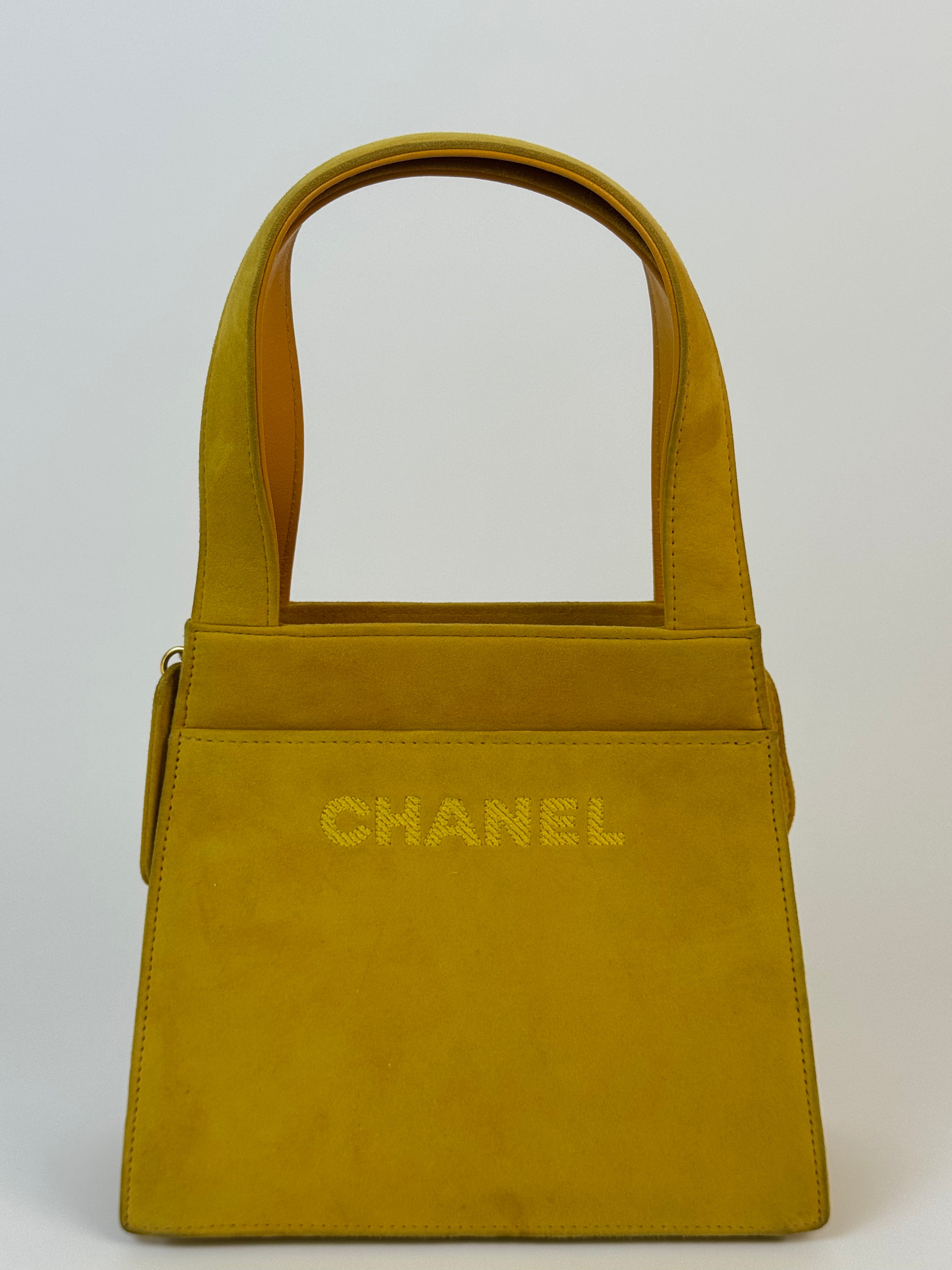 Chanel Vintage Suede Handbag