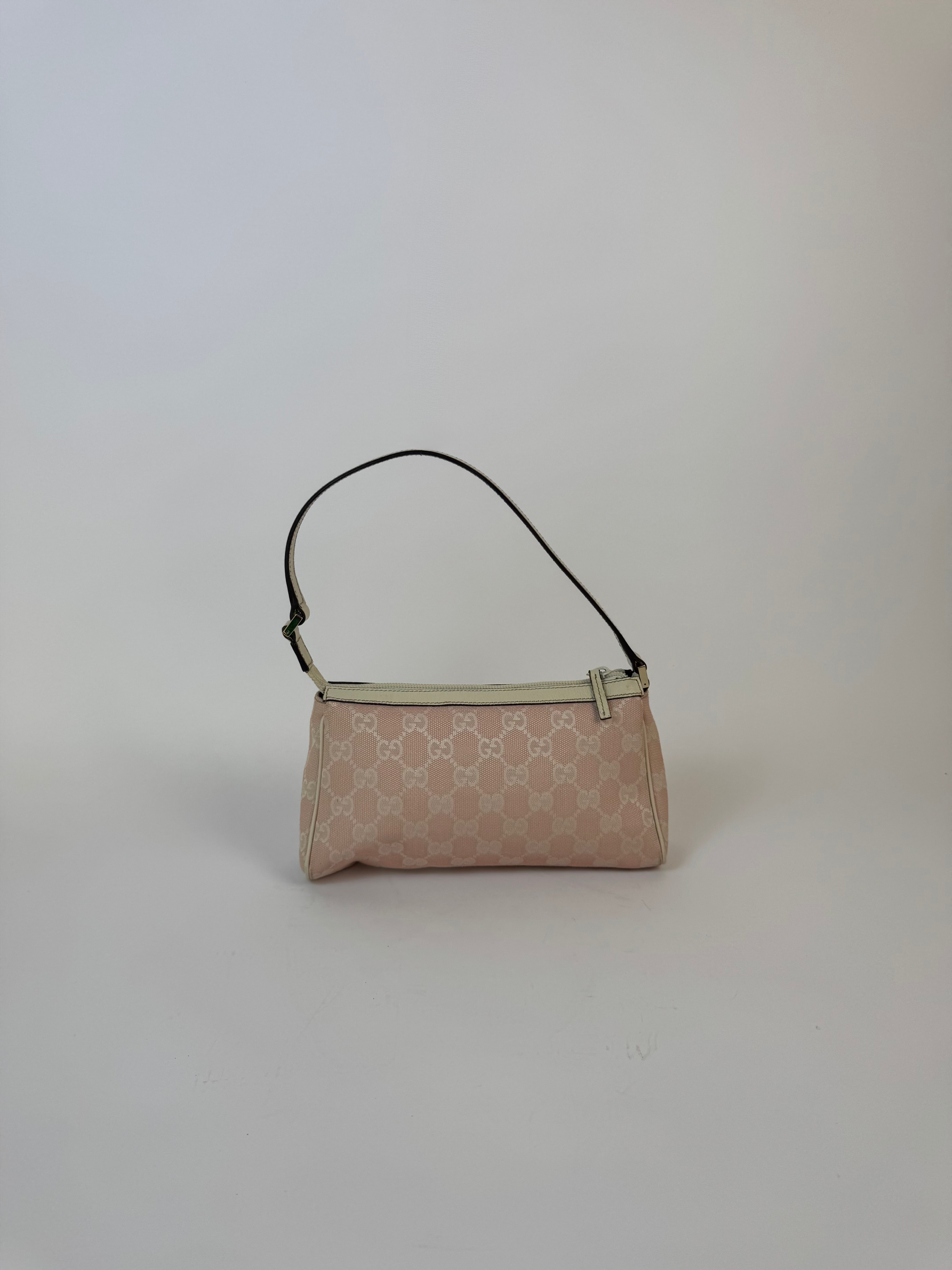 Gucci Pink Canvas Shoulder Bag