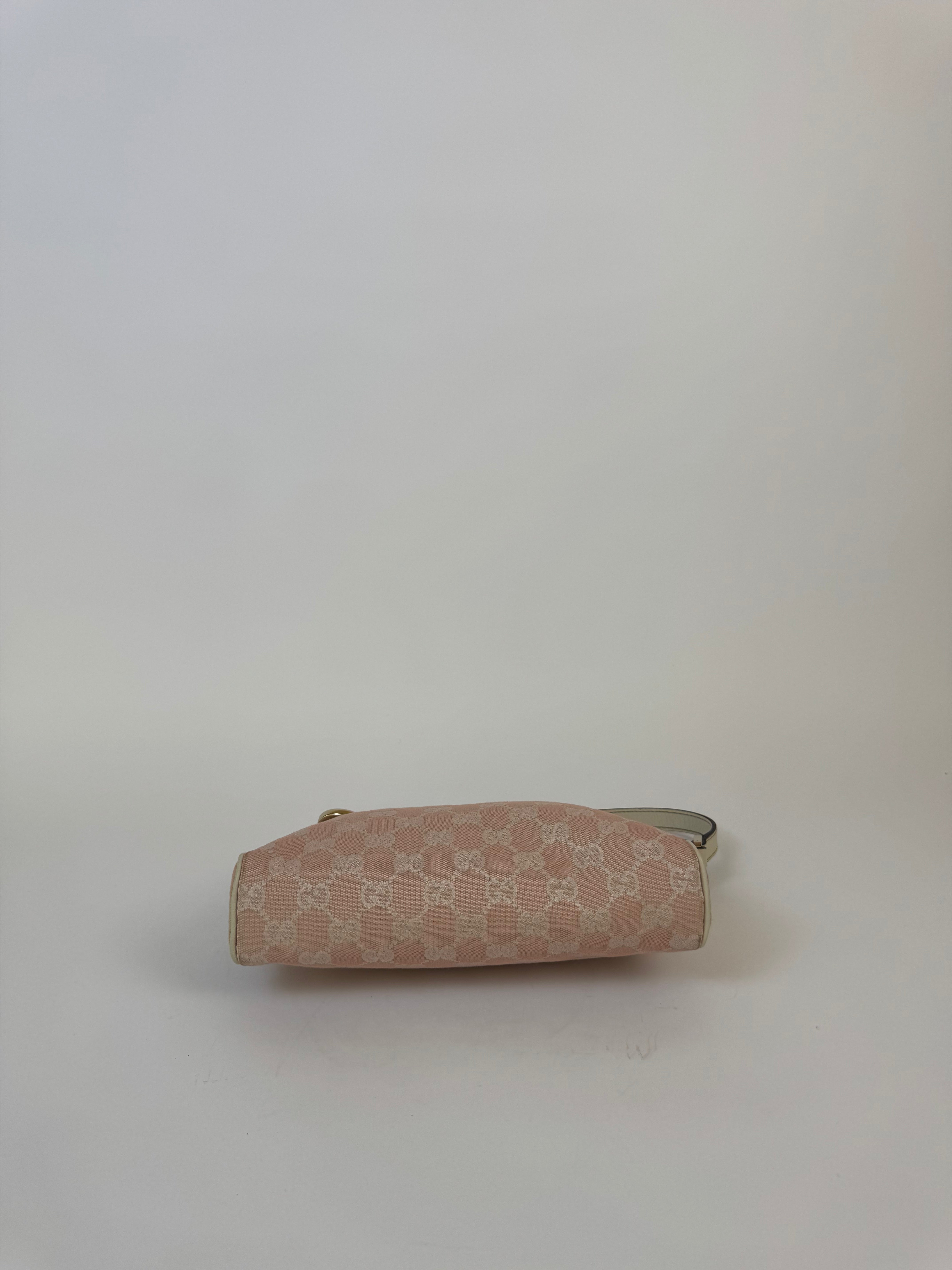 Gucci Pink Canvas Shoulder Bag
