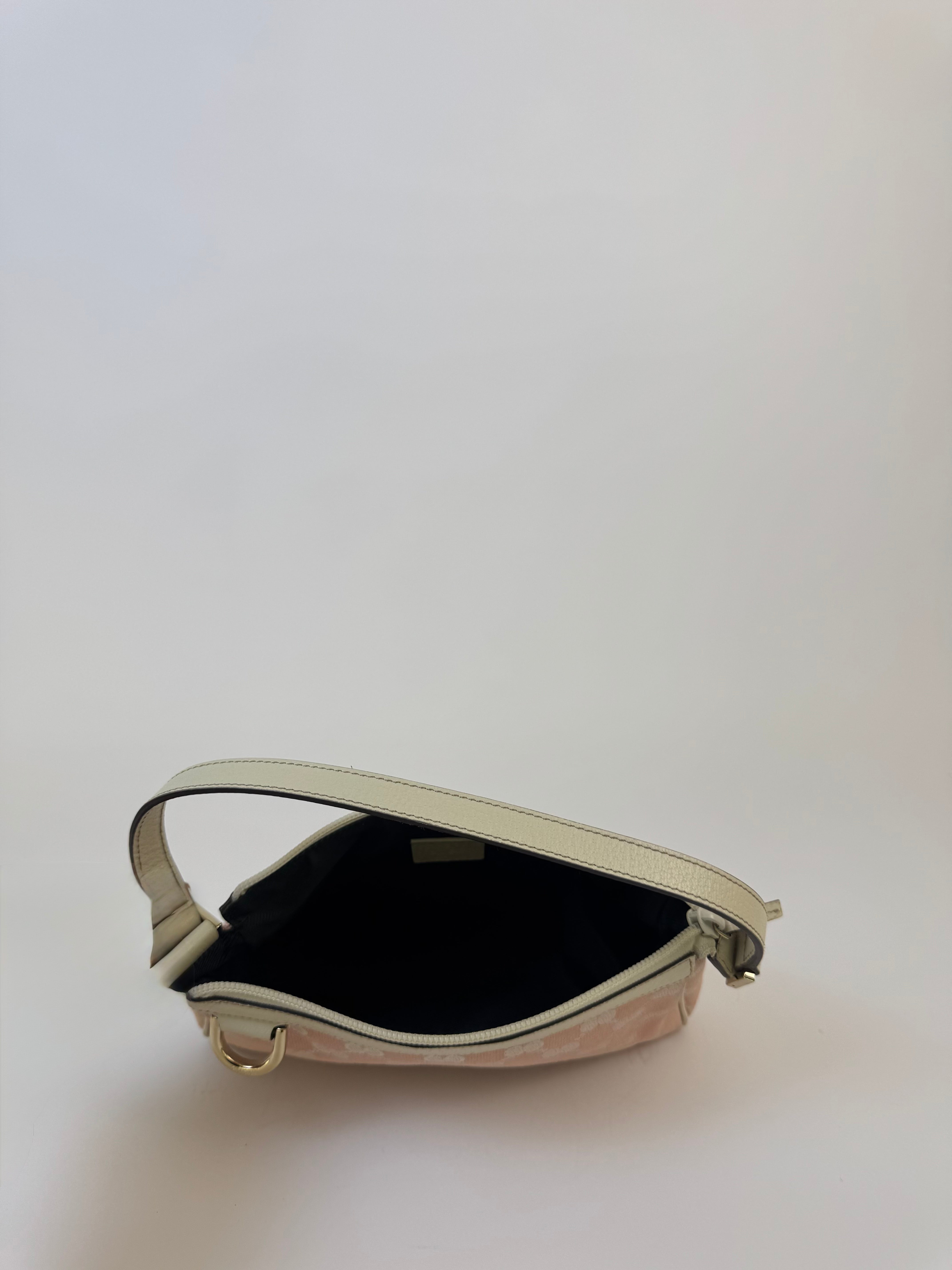 Gucci Pink Canvas Shoulder Bag