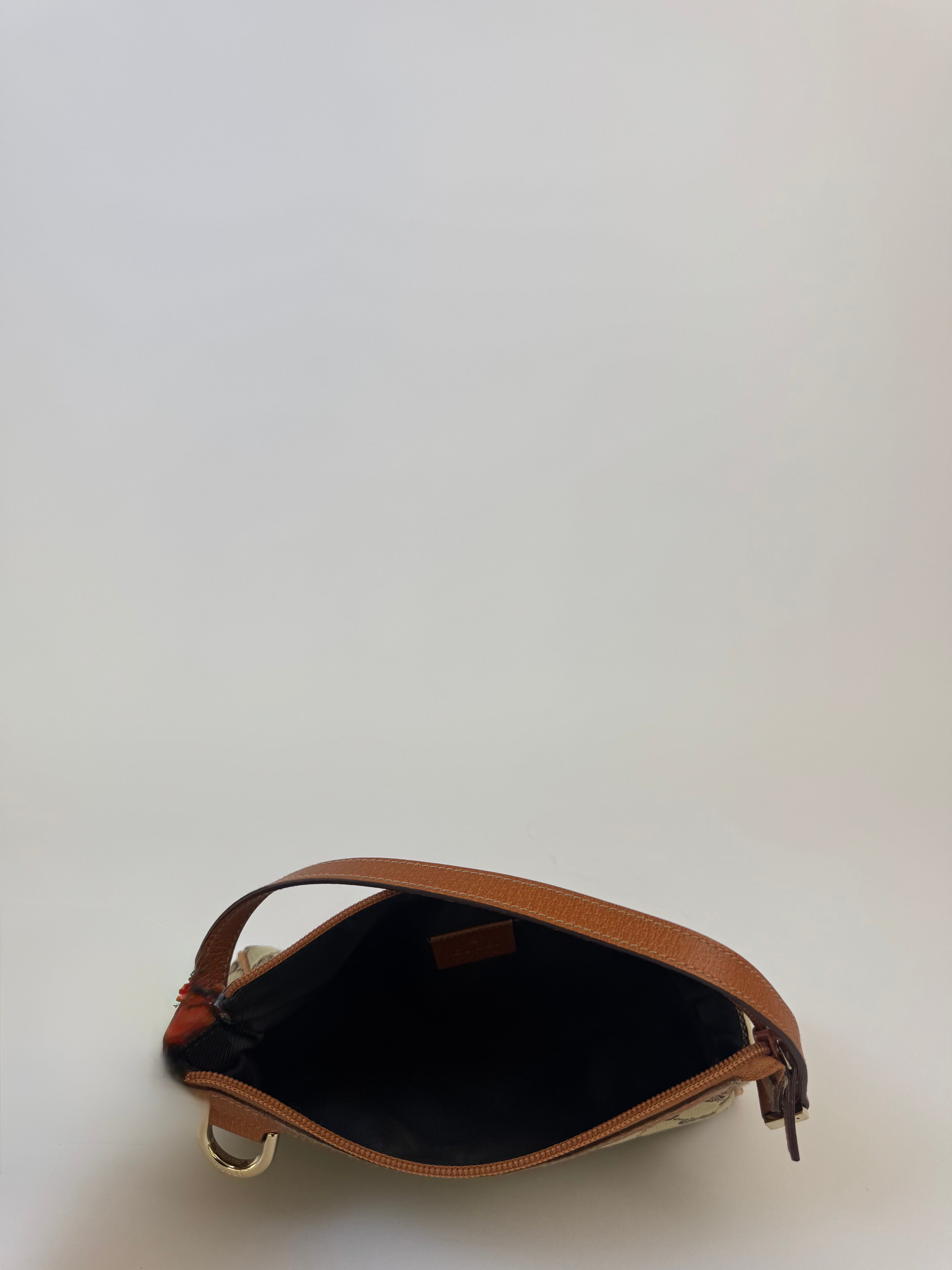 Gucci Brown Canvas Logo Shoulder Bag