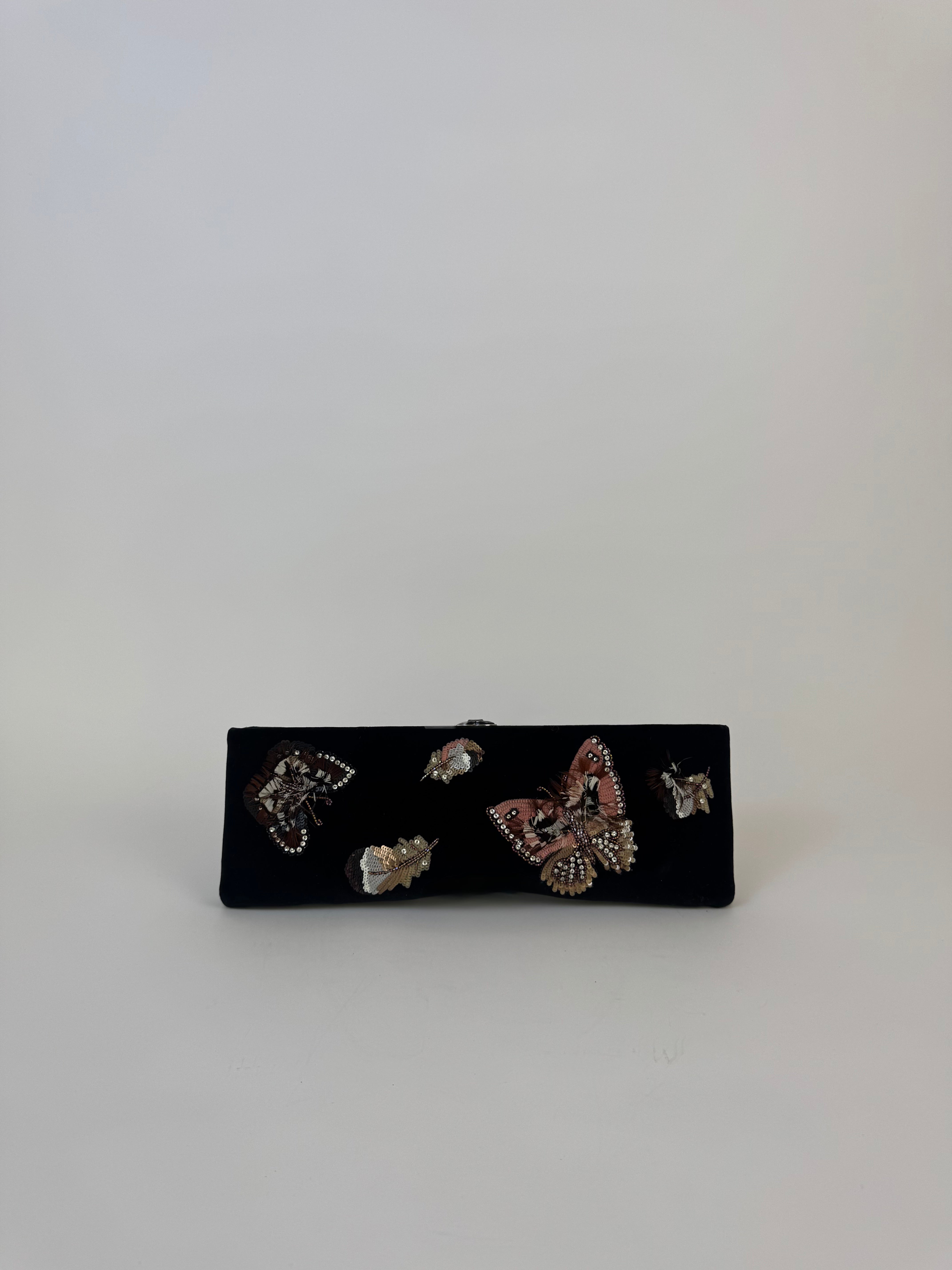 Chanel Butterfly Velvet Clutch