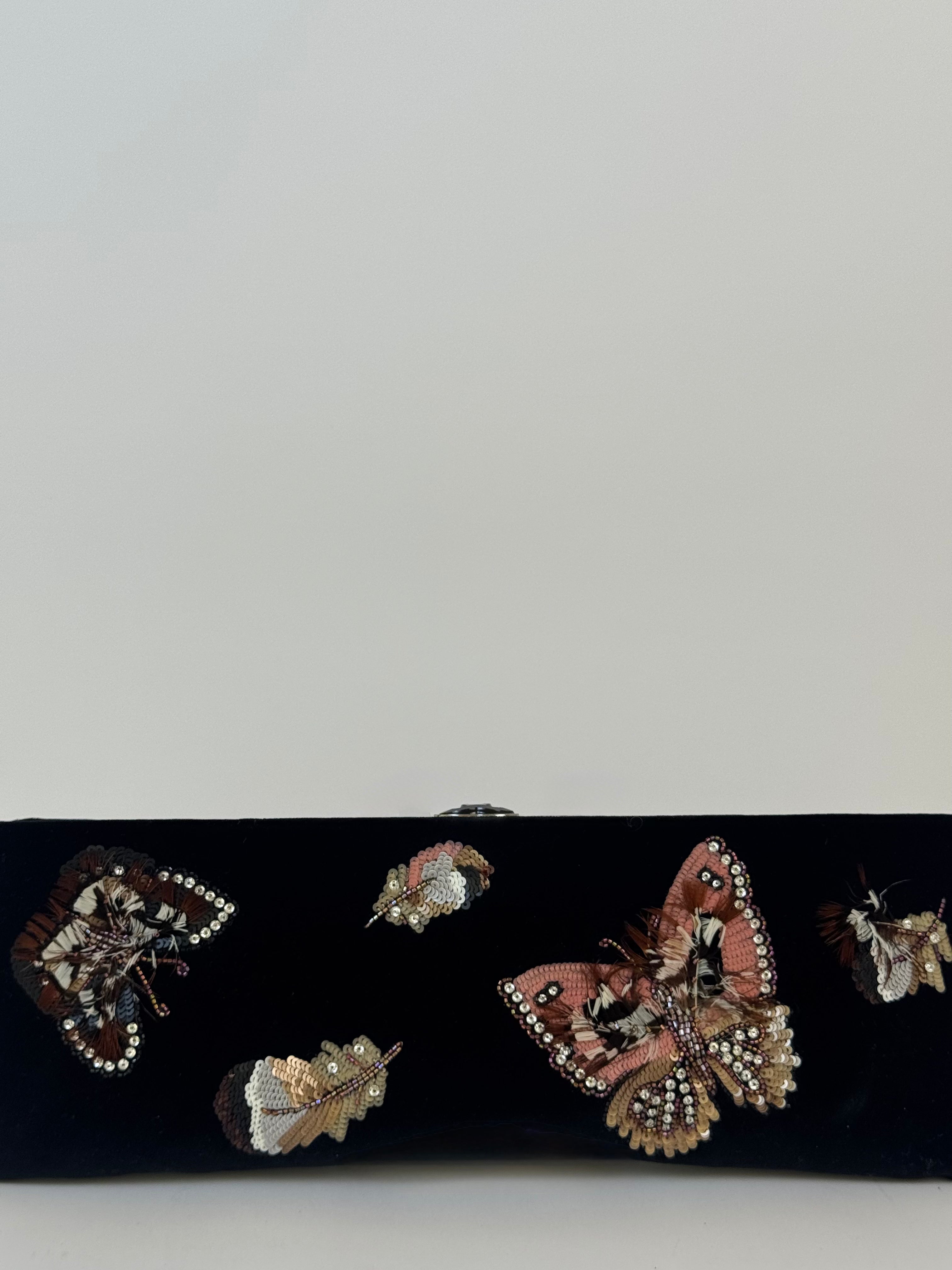Chanel Butterfly Velvet Clutch