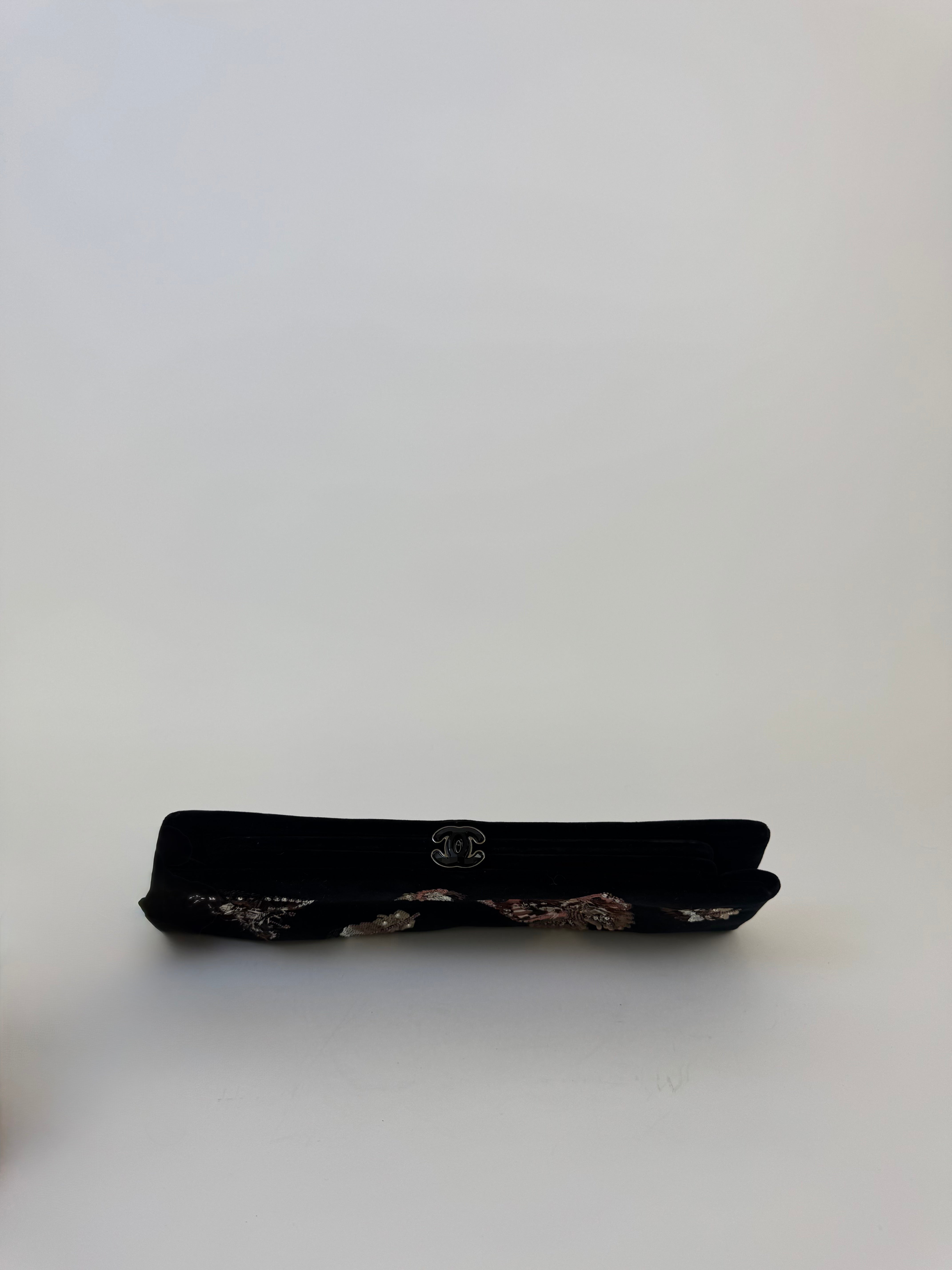 Chanel Butterfly Velvet Clutch