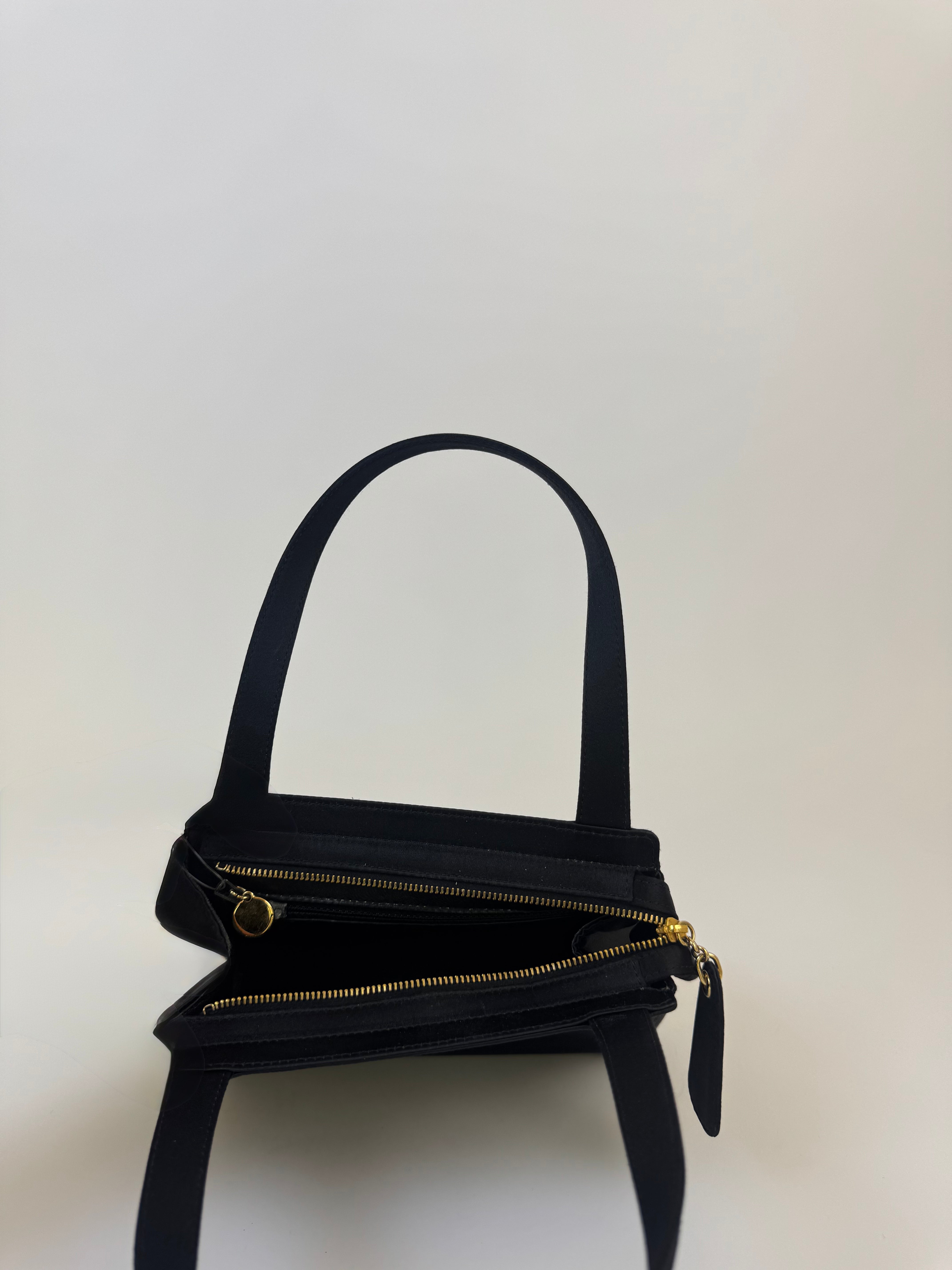 Chanel Vintage Satin Camellia Handbag
