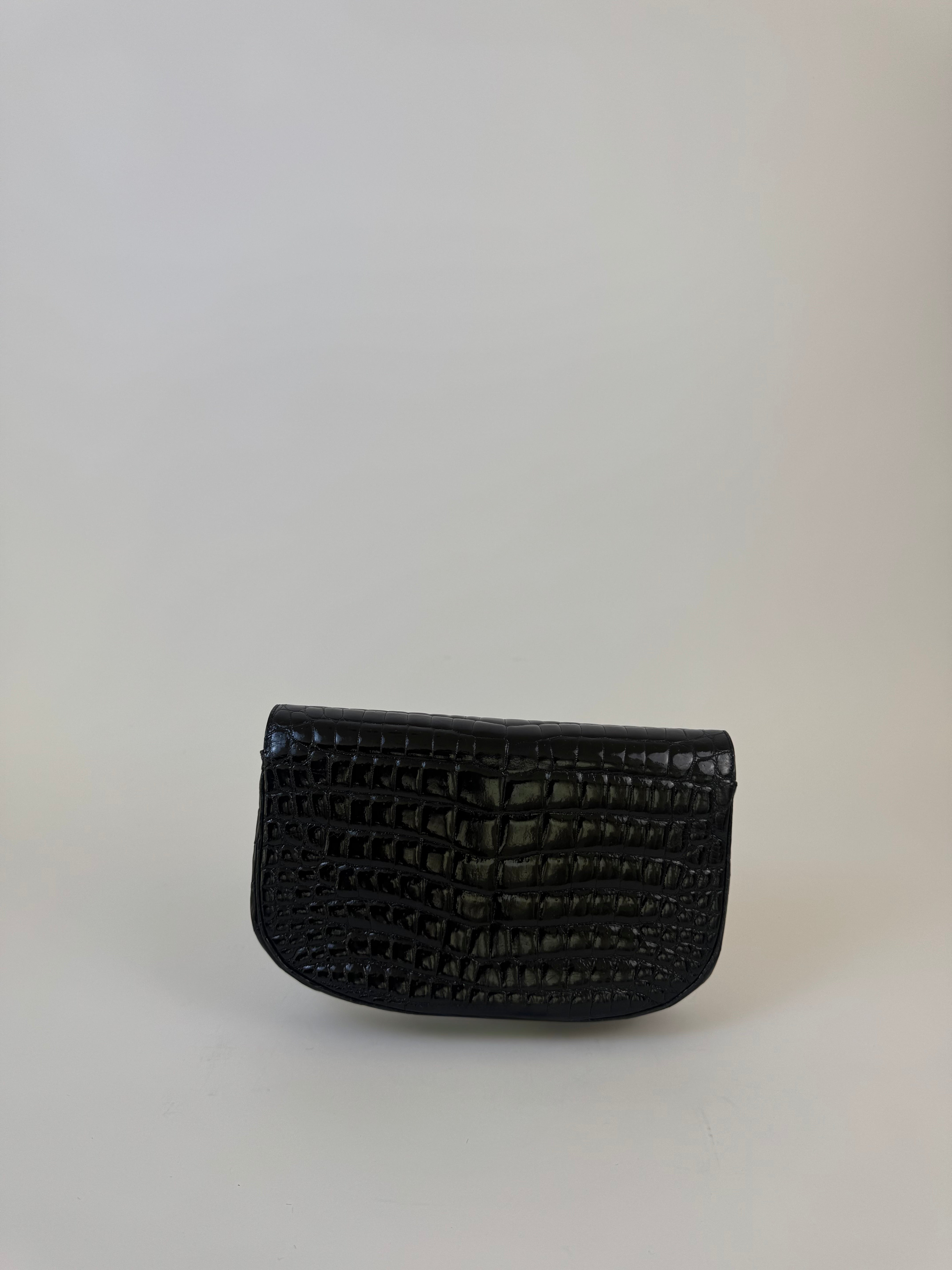 Chanel Vintage Crocodile Clutch