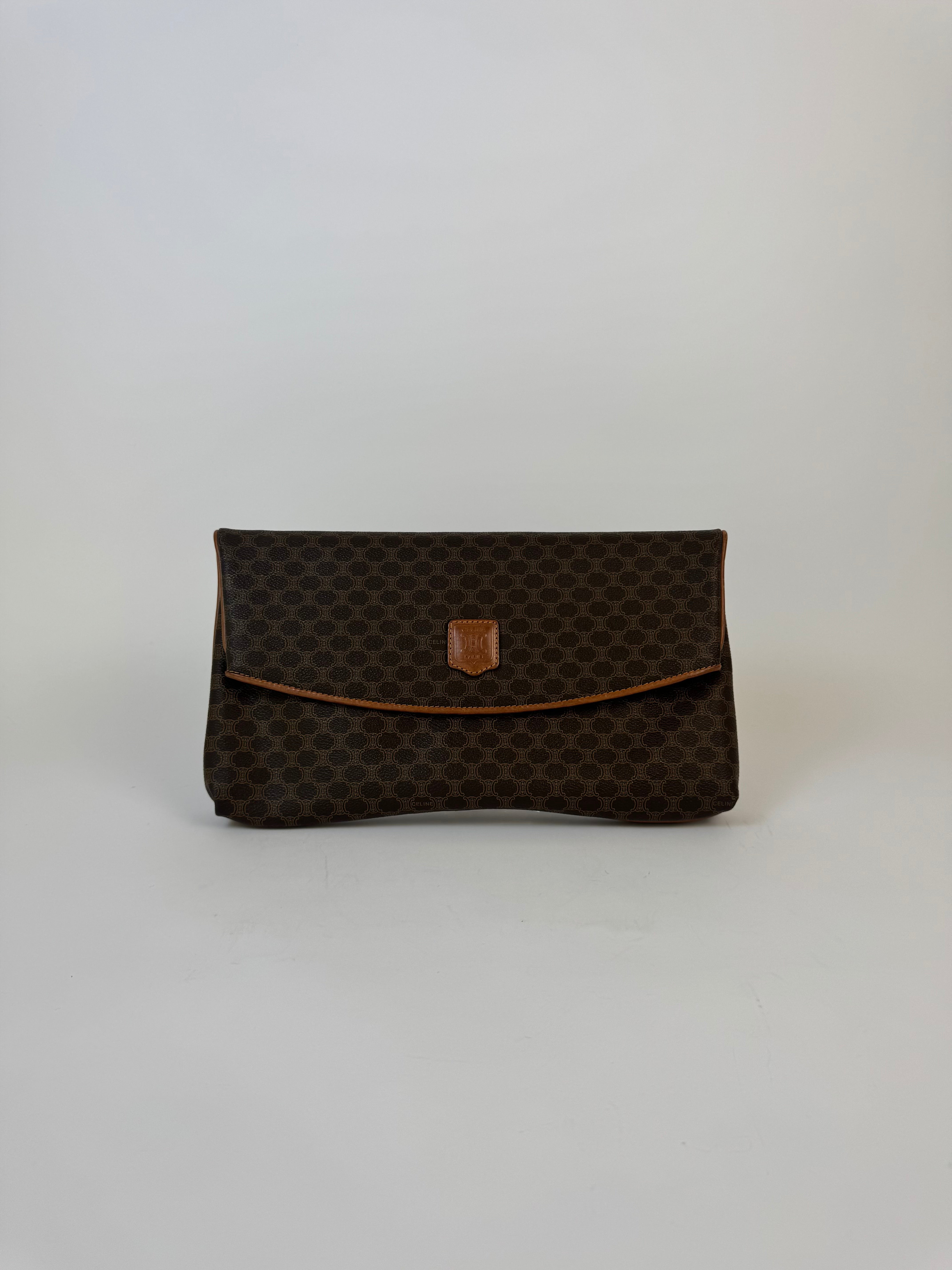 Celine Macadam Triomphe Flap Clutch
