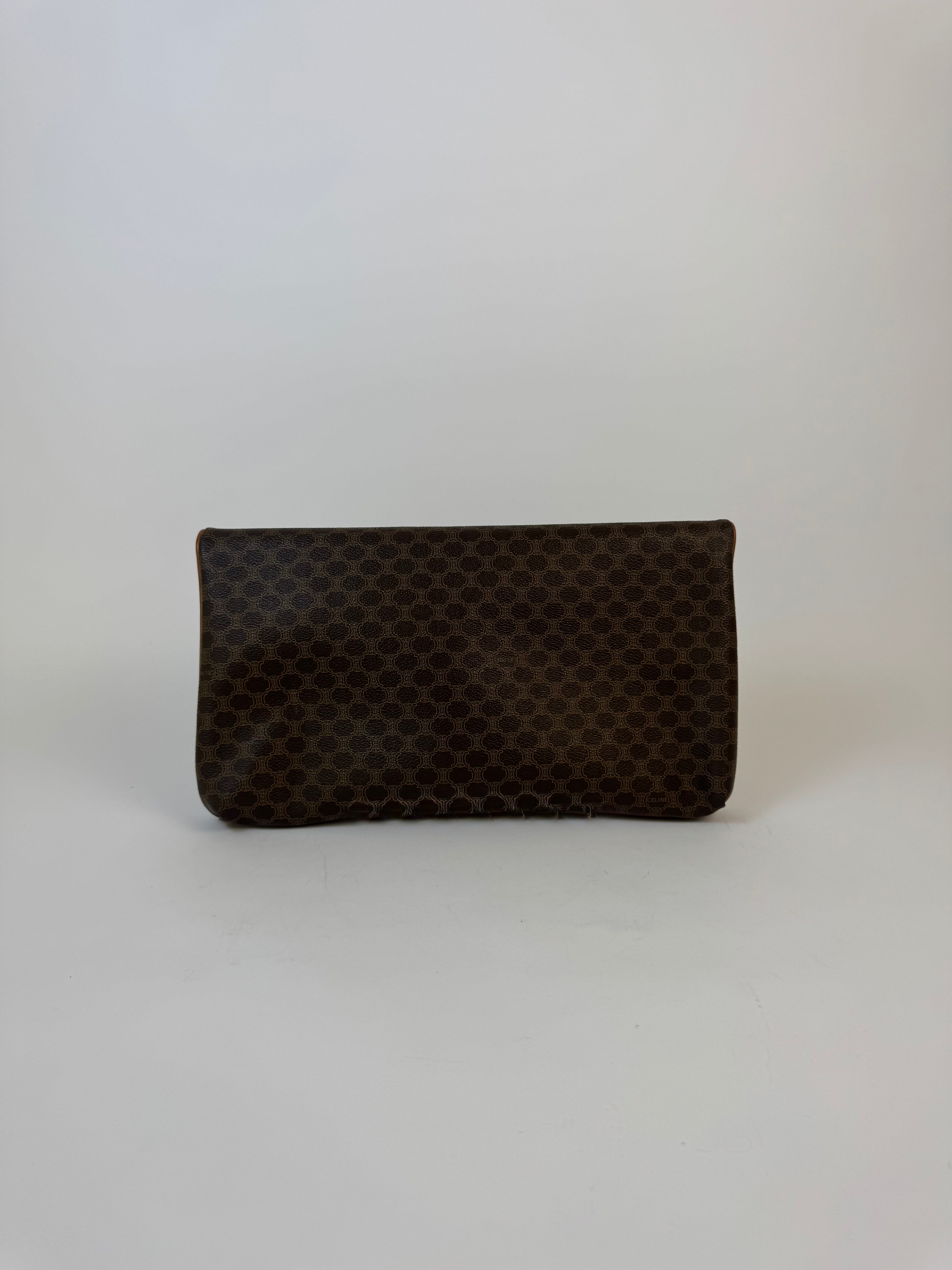 Celine Macadam Triomphe Flap Clutch