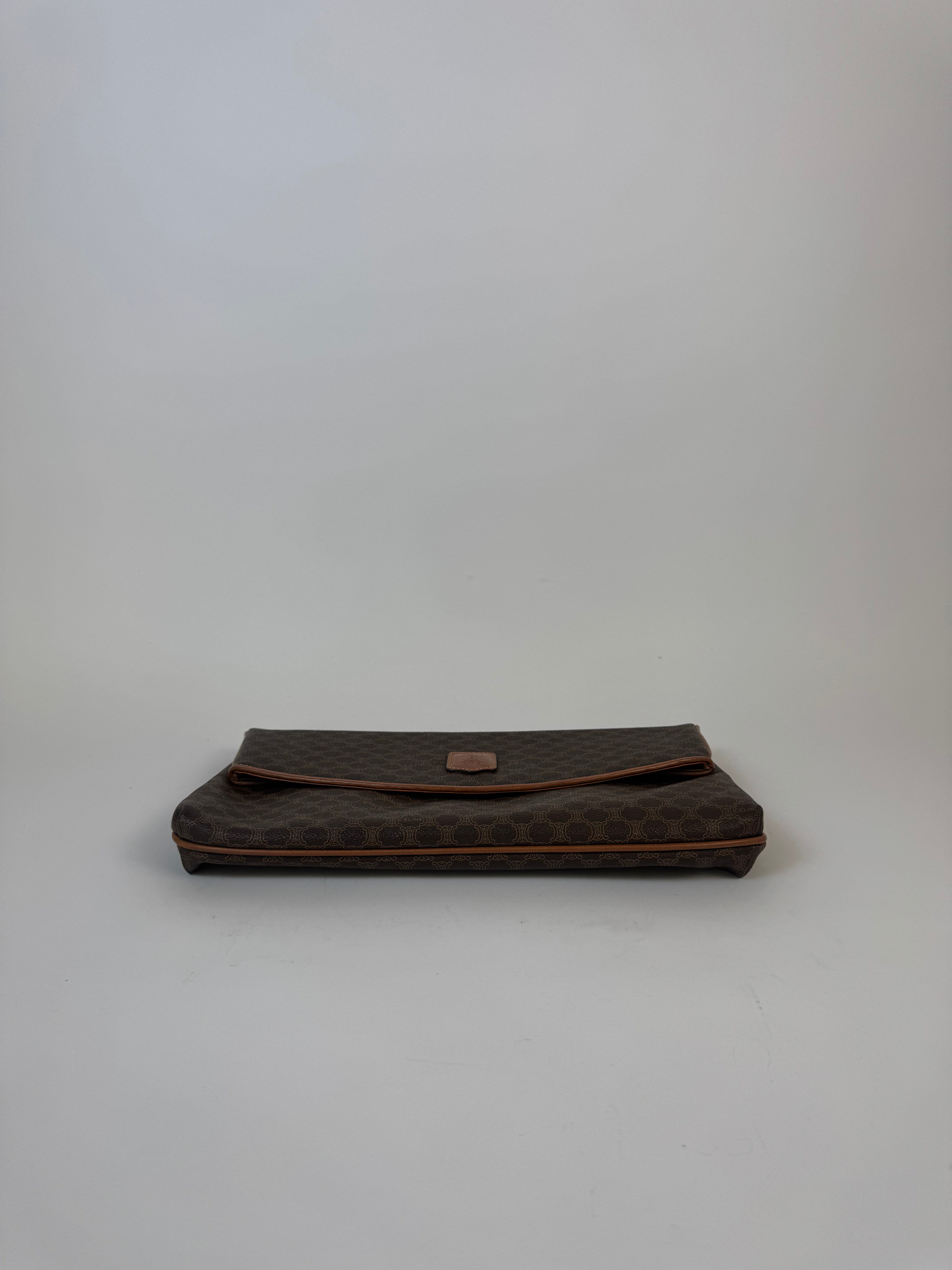 Celine Macadam Triomphe Flap Clutch